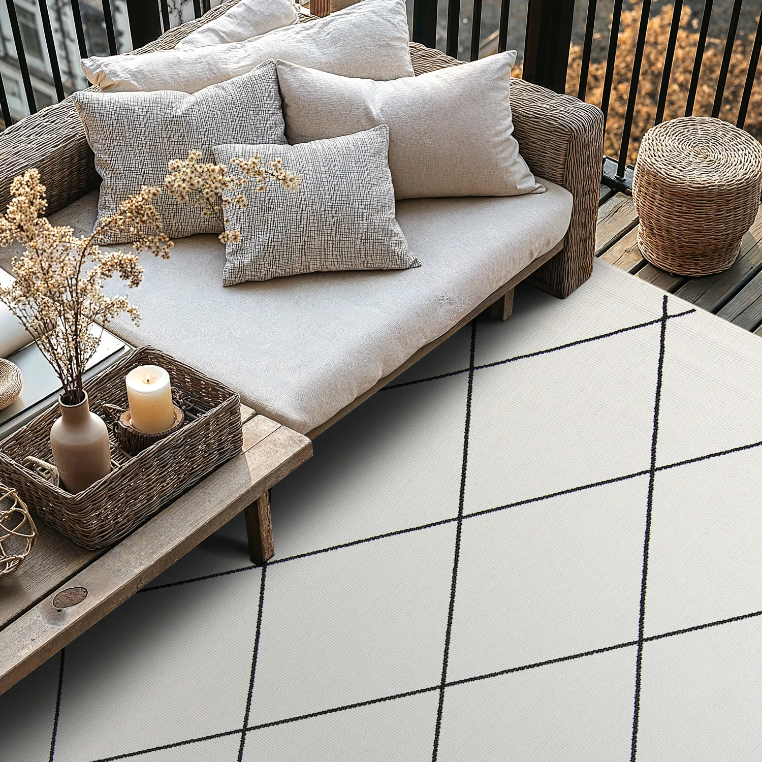 Alfombras de Interior/Exterior - Bodhi (negro)