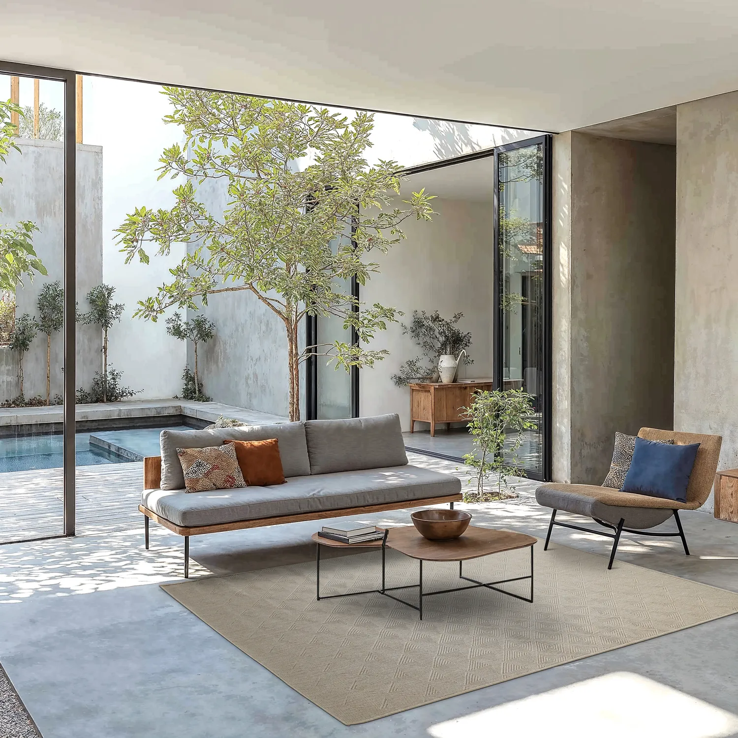 Alfombras de Interior/Exterior - Caldwell (beige)