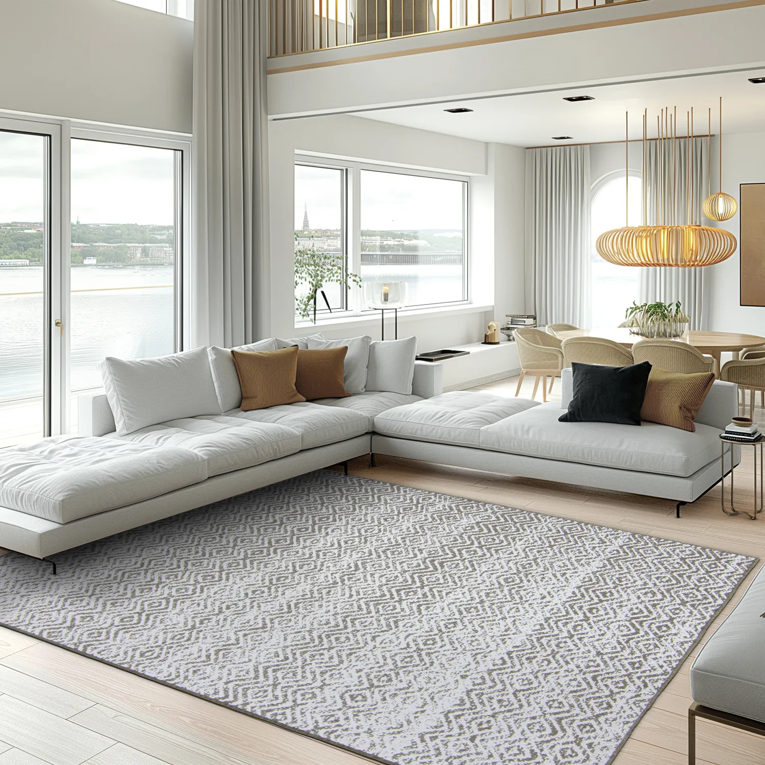 Alfombras de Interior/Exterior - Harstad (marrón)