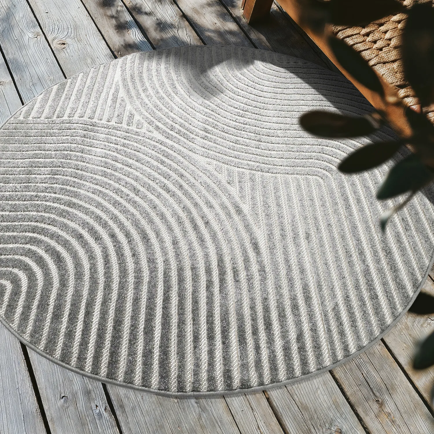 Alfombras redondeadas - Indoor/Outdoor Devon (gris)