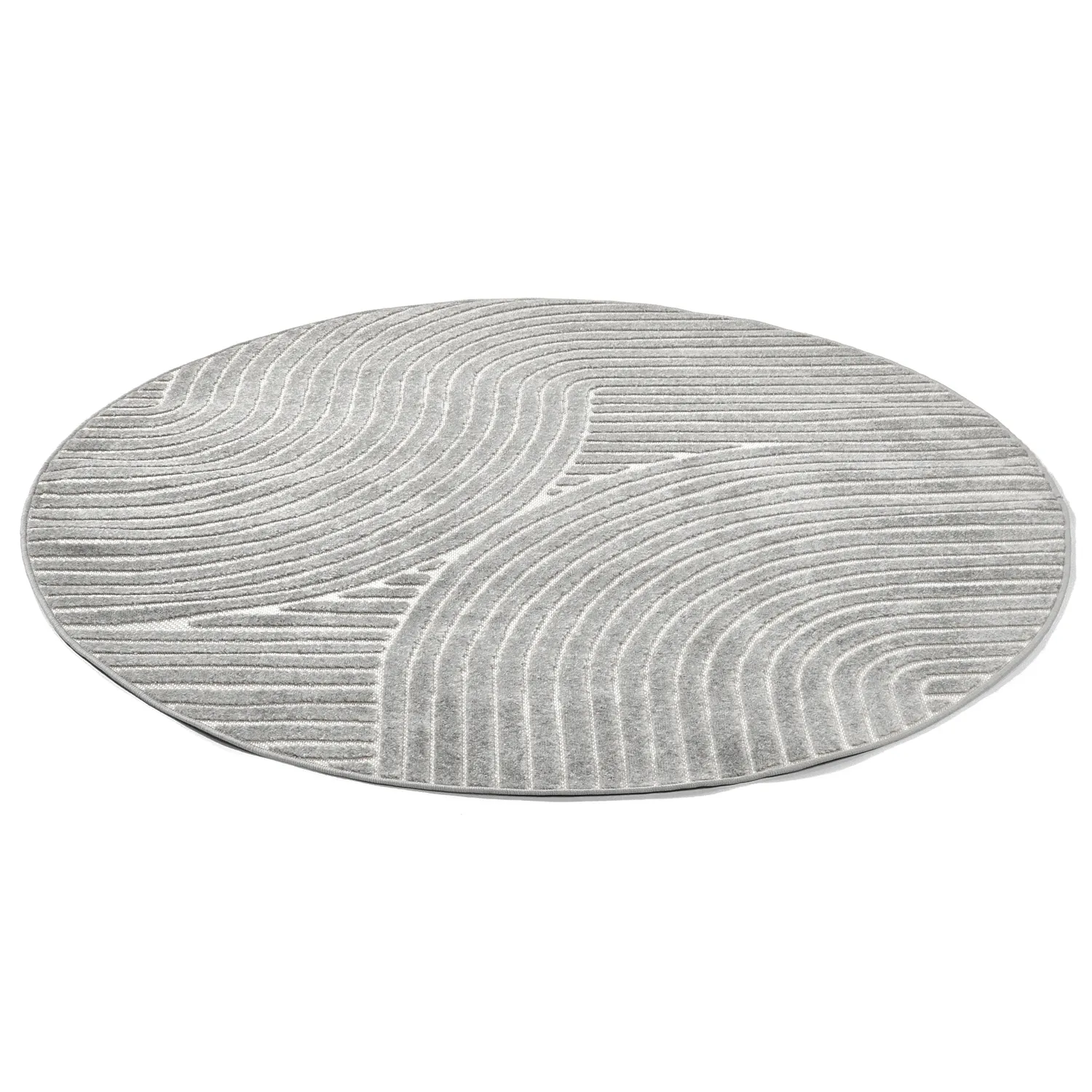 Alfombras redondeadas - Indoor/Outdoor Devon (gris)