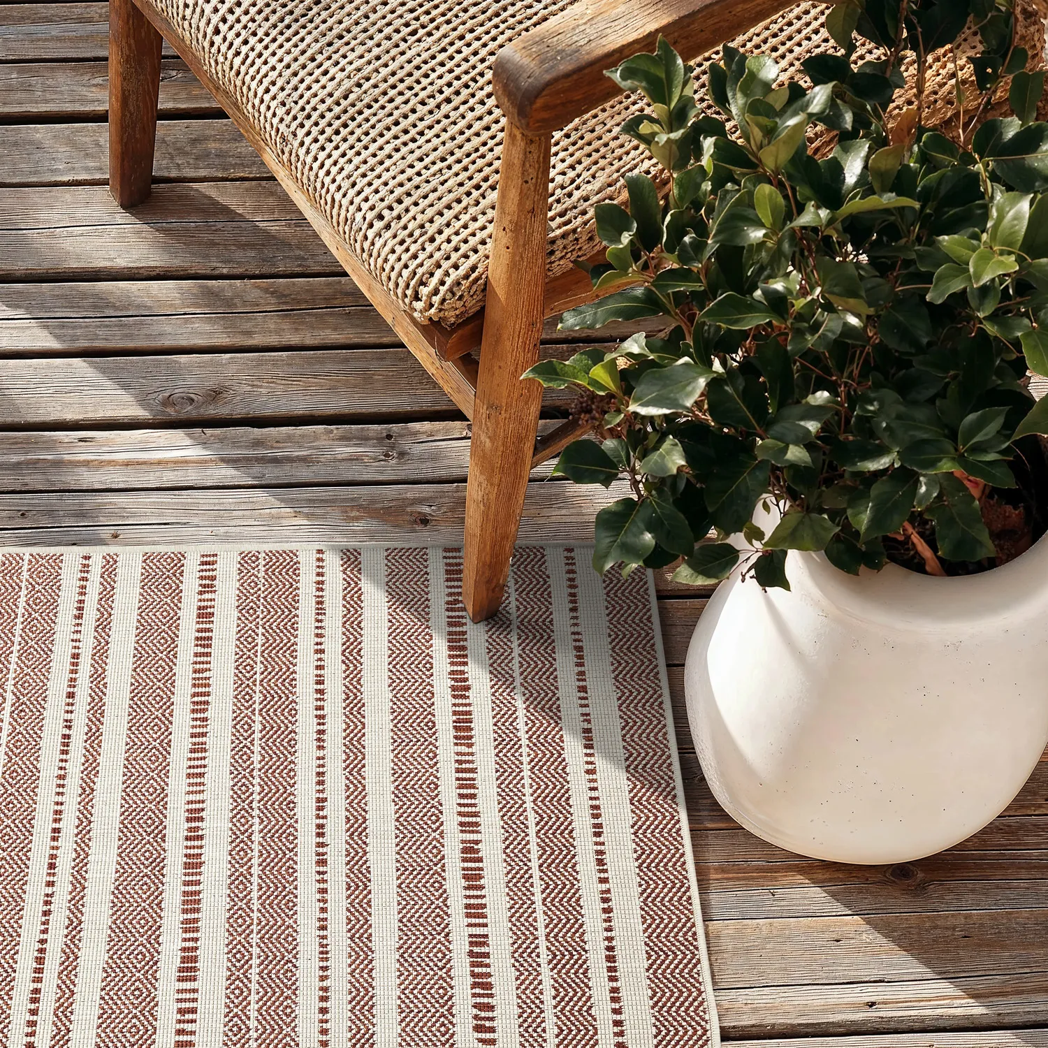 Alfombras de Interior/Exterior - Ethan (naranja)
