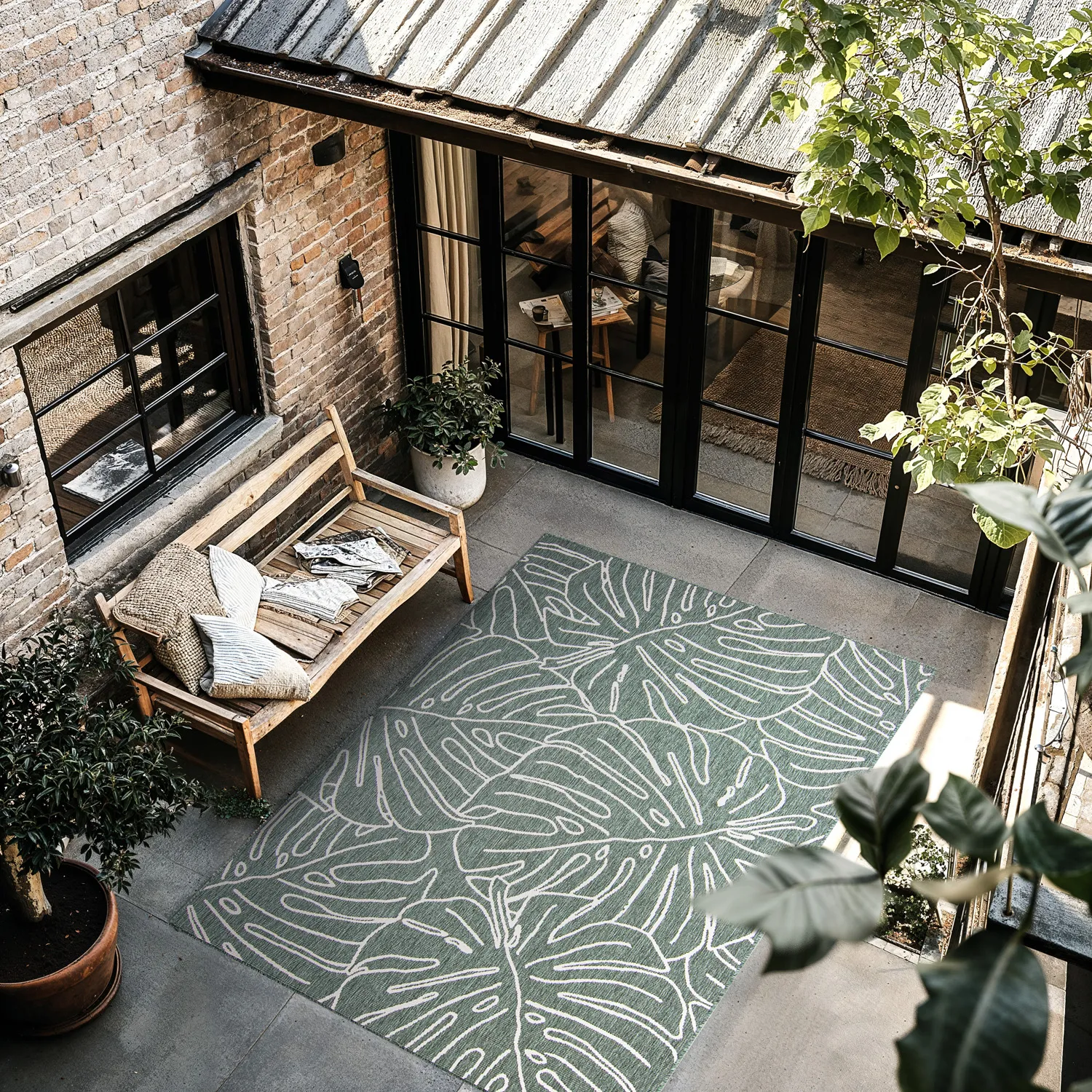 Alfombras de Interior/Exterior - Francis (verde)