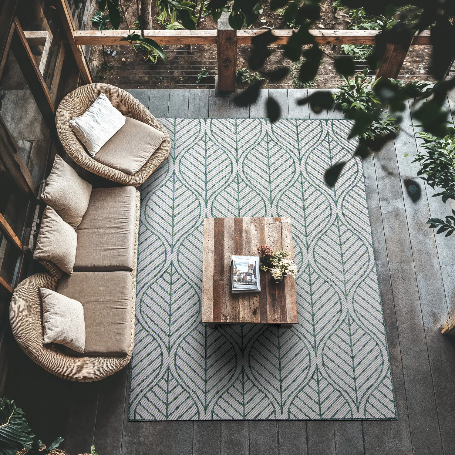 Alfombras de Interior/Exterior - Harvey (verde)