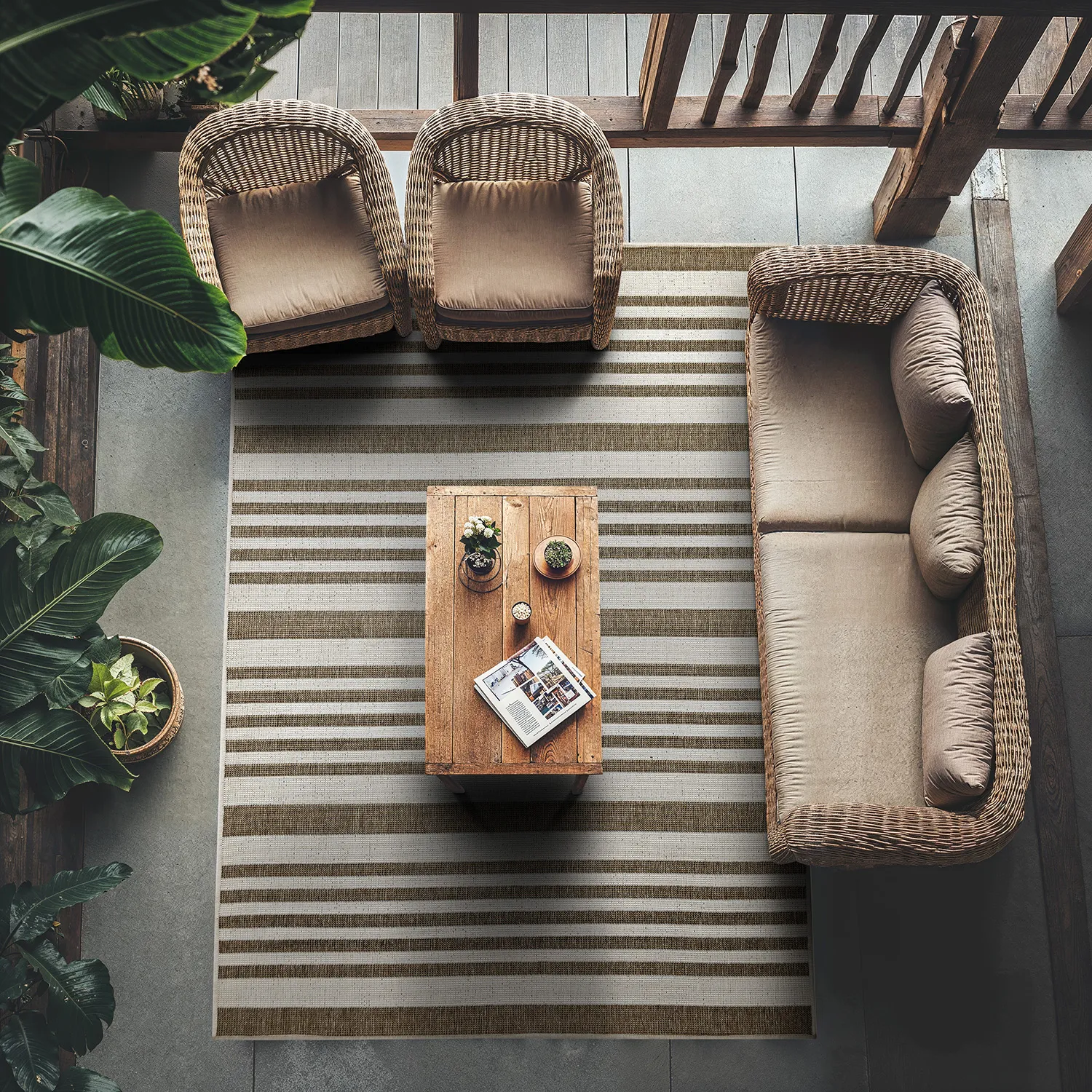 Alfombras de Interior/Exterior - Riley (beige)