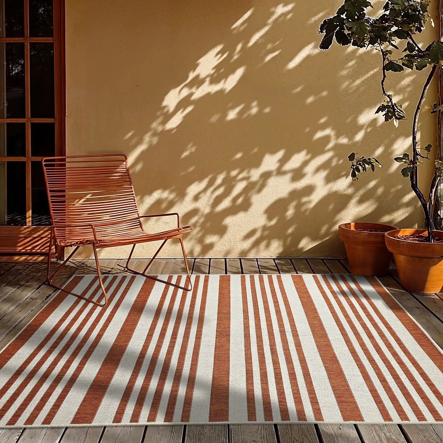 Alfombras de Interior/Exterior - Riley (naranja)