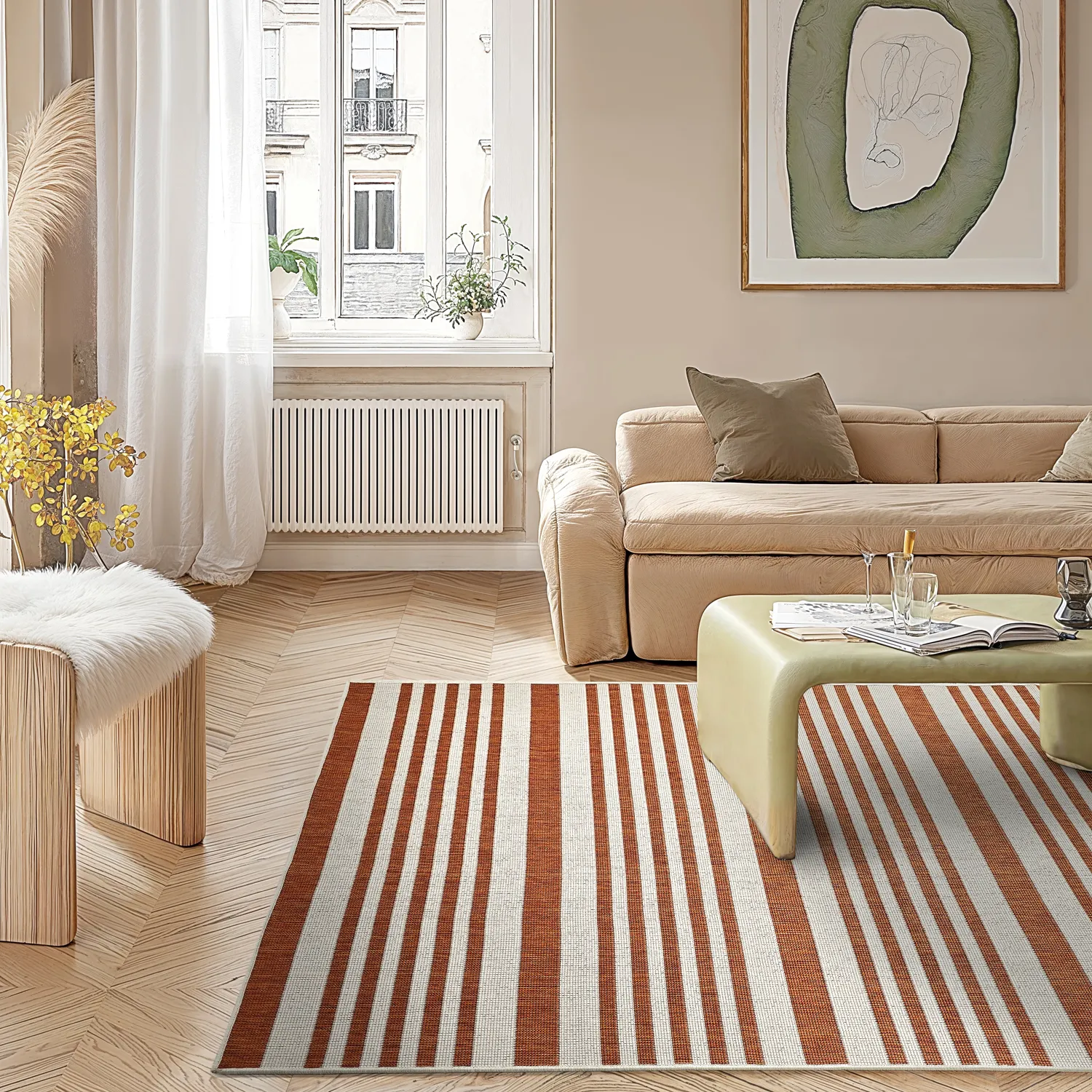 Alfombras de Interior/Exterior - Riley (naranja)