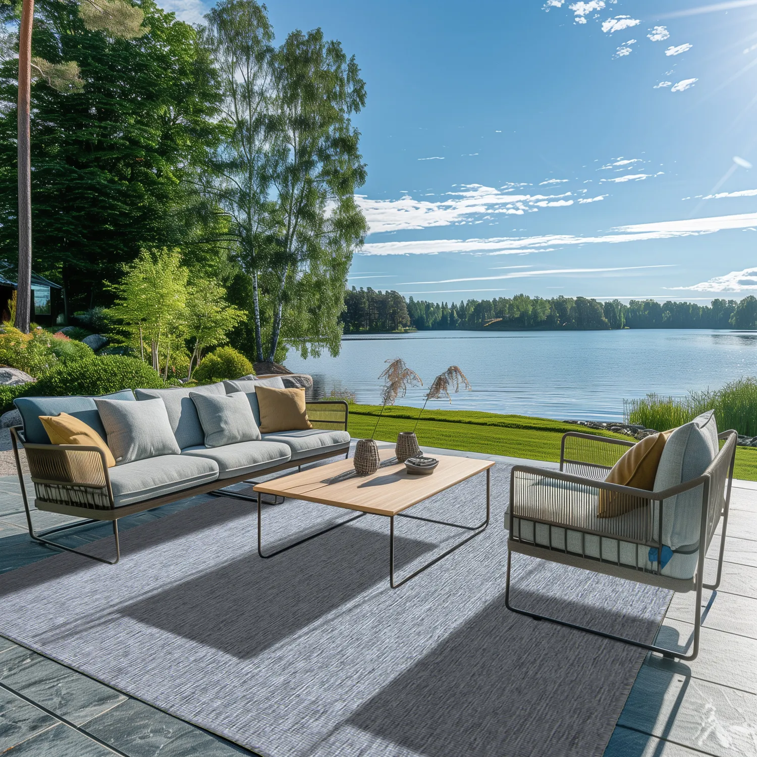 Alfombras de Interior/Exterior - Monsanto (gris)