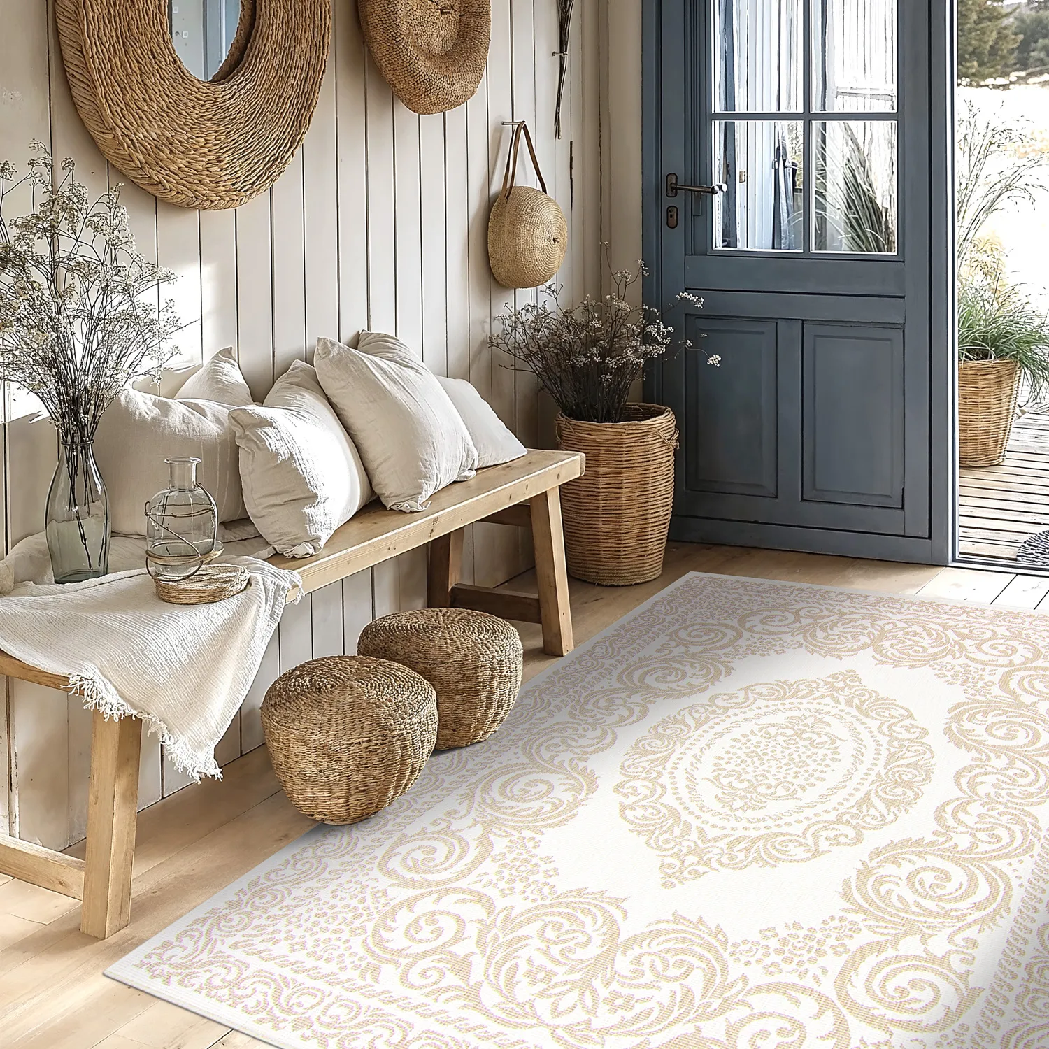 Alfombras de Interior/Exterior - Sylvaine (beige)