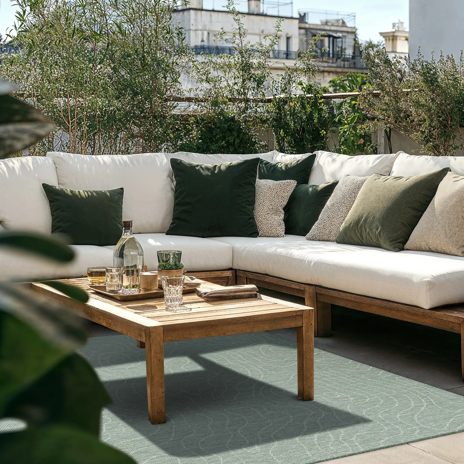 Alfombras de Interior/Exterior - Thurman (verde)