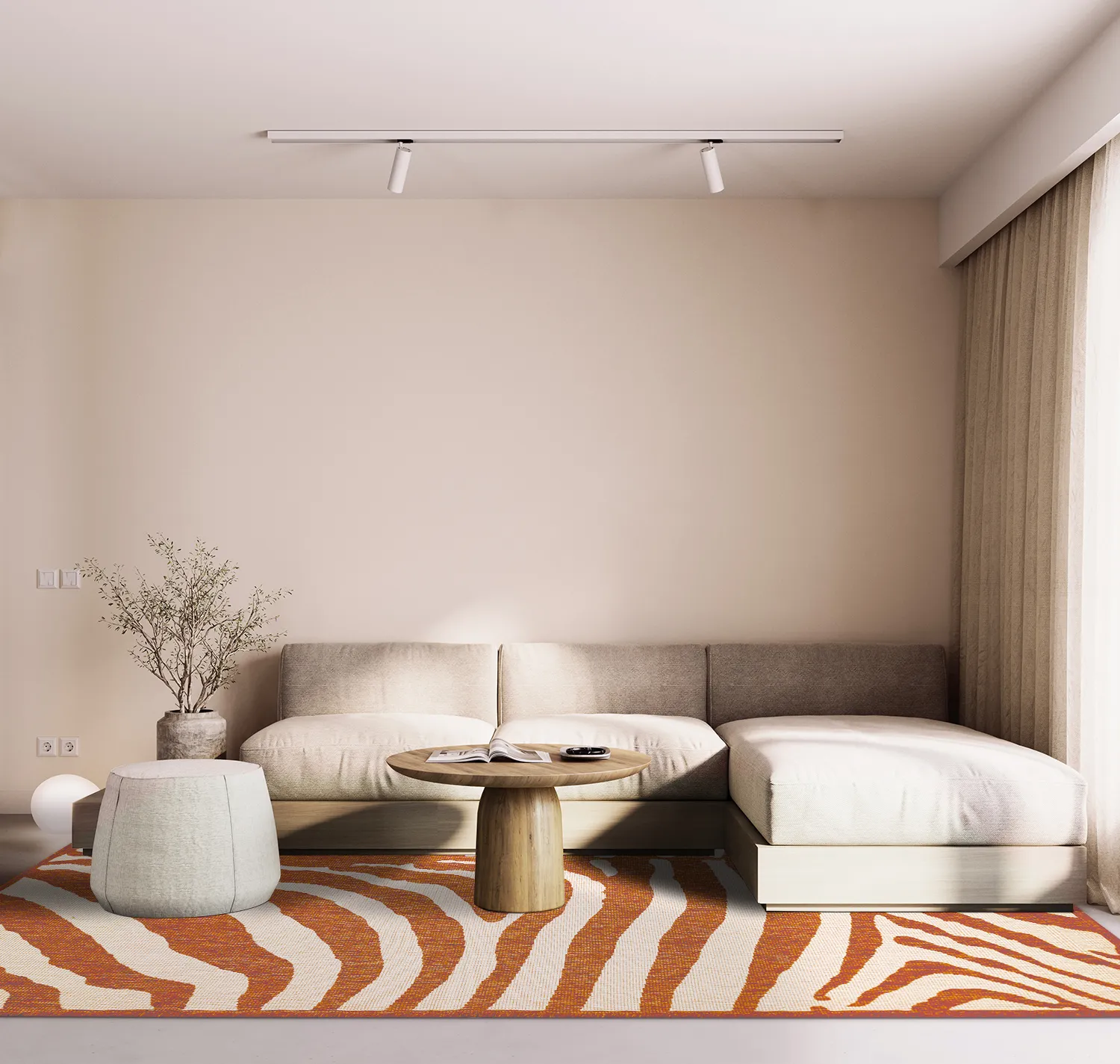 Alfombras de Interior/Exterior - Winona (naranja)