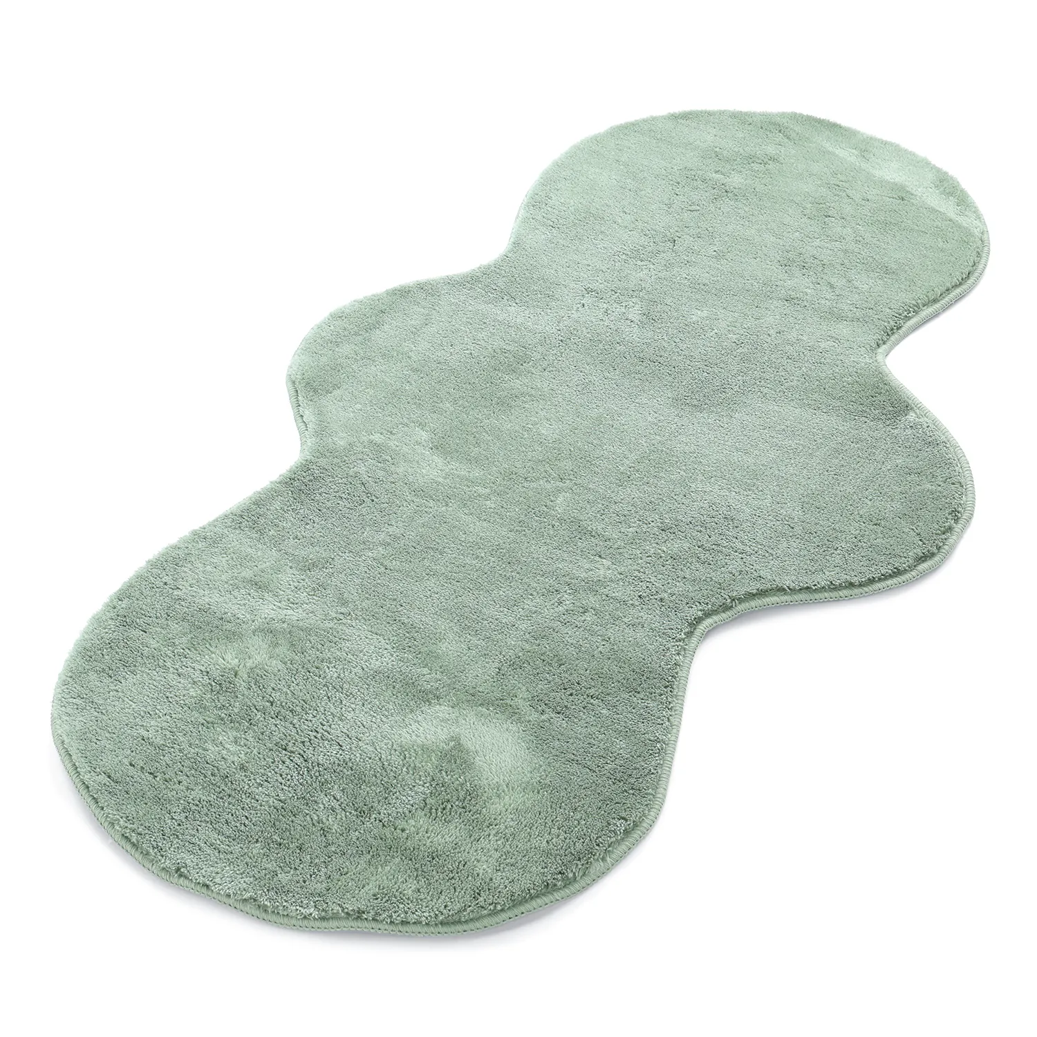Alfombra Pasillera Ondulada - Aranga Super Soft Fur (verde)