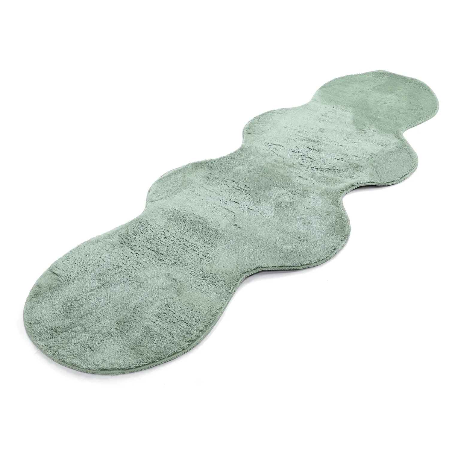 Alfombra Pasillera Ondulada - Aranga Super Soft Fur (verde)