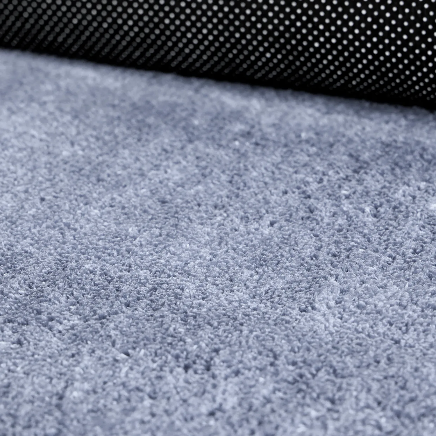 Alfombra Pasillera Ondulada - Aranga Super Soft Fur (azul acero)