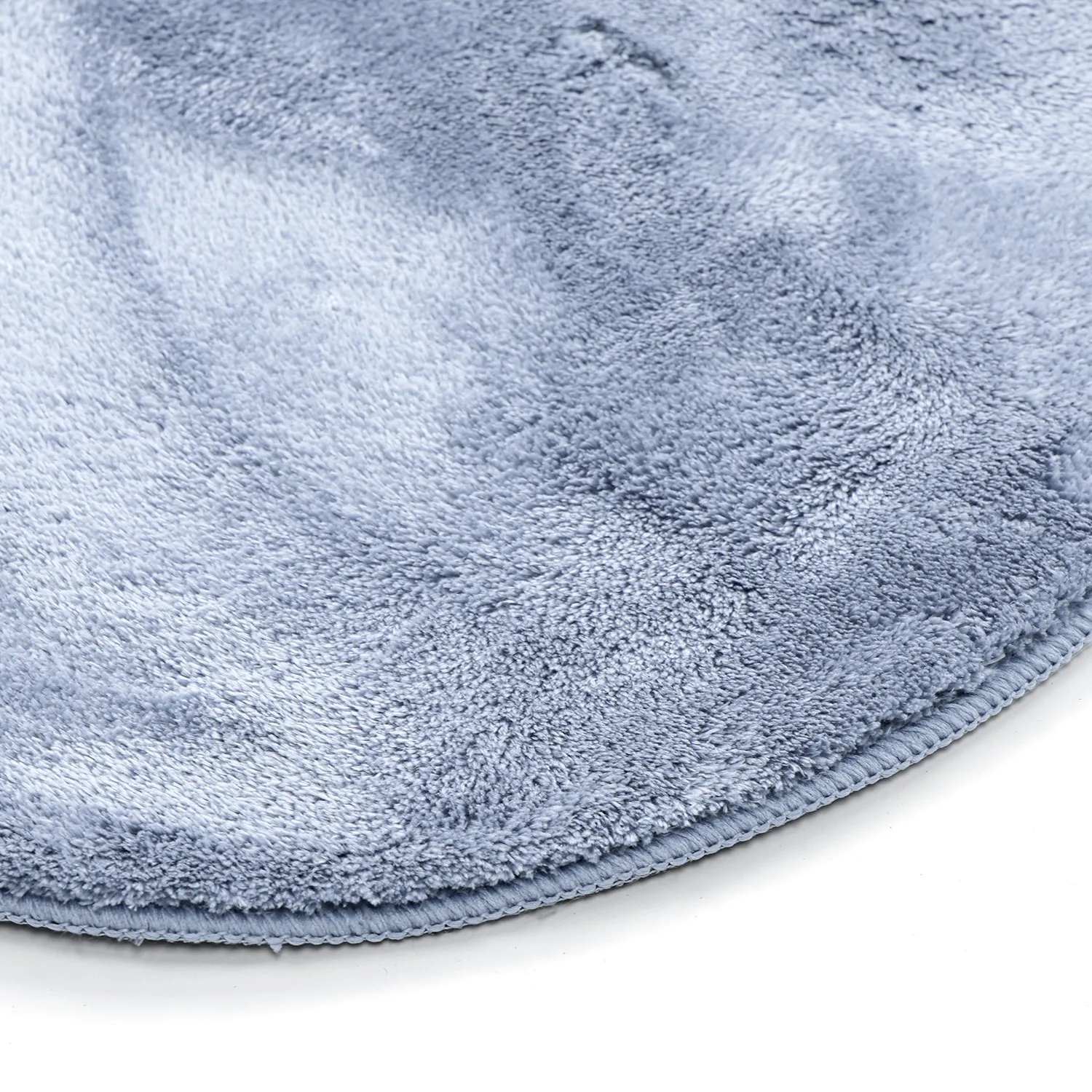 Alfombra Pasillera Ondulada - Aranga Super Soft Fur (azul acero)