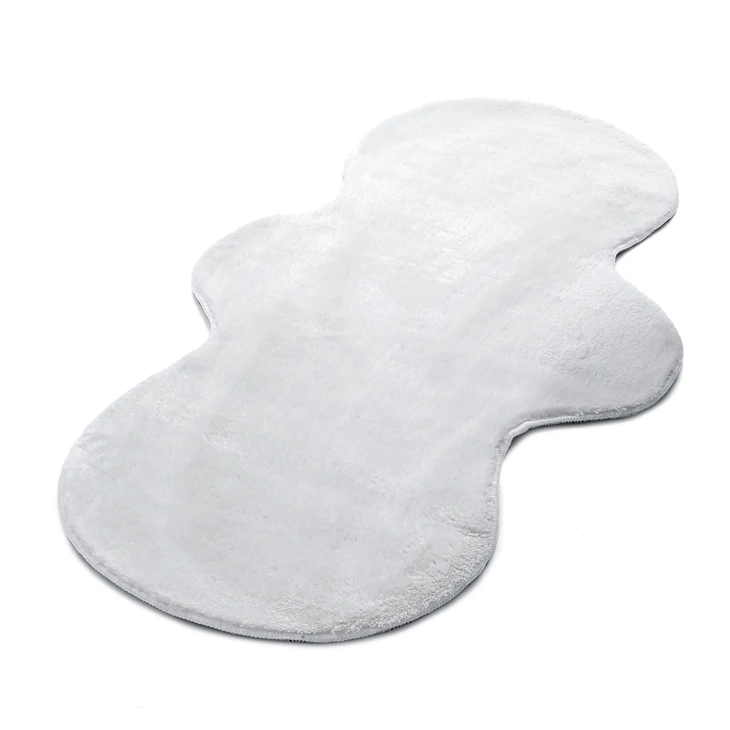 Alfombra Pasillera Ondulada - Aranga Super Soft Fur (blanco)