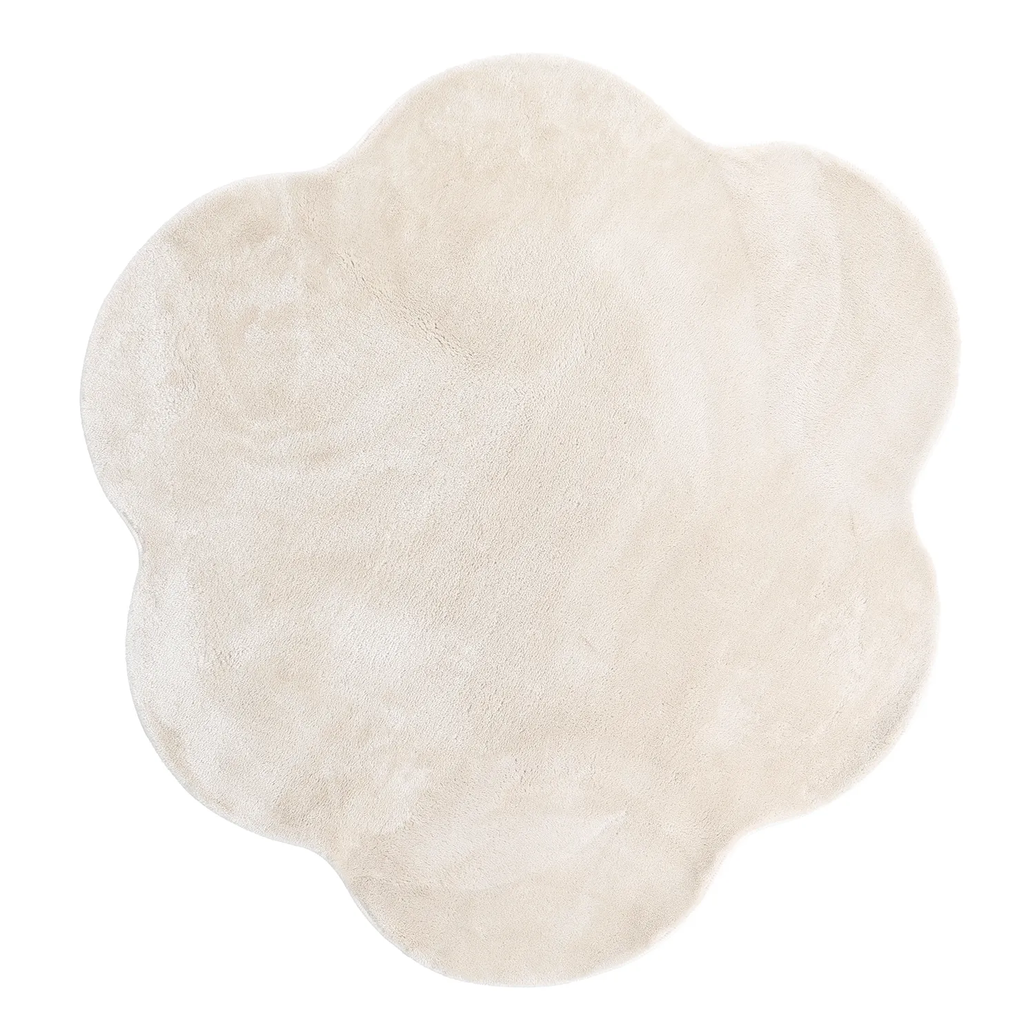 Alfombra Redonda Ondulada - Aranga Super Soft Fur (beige)