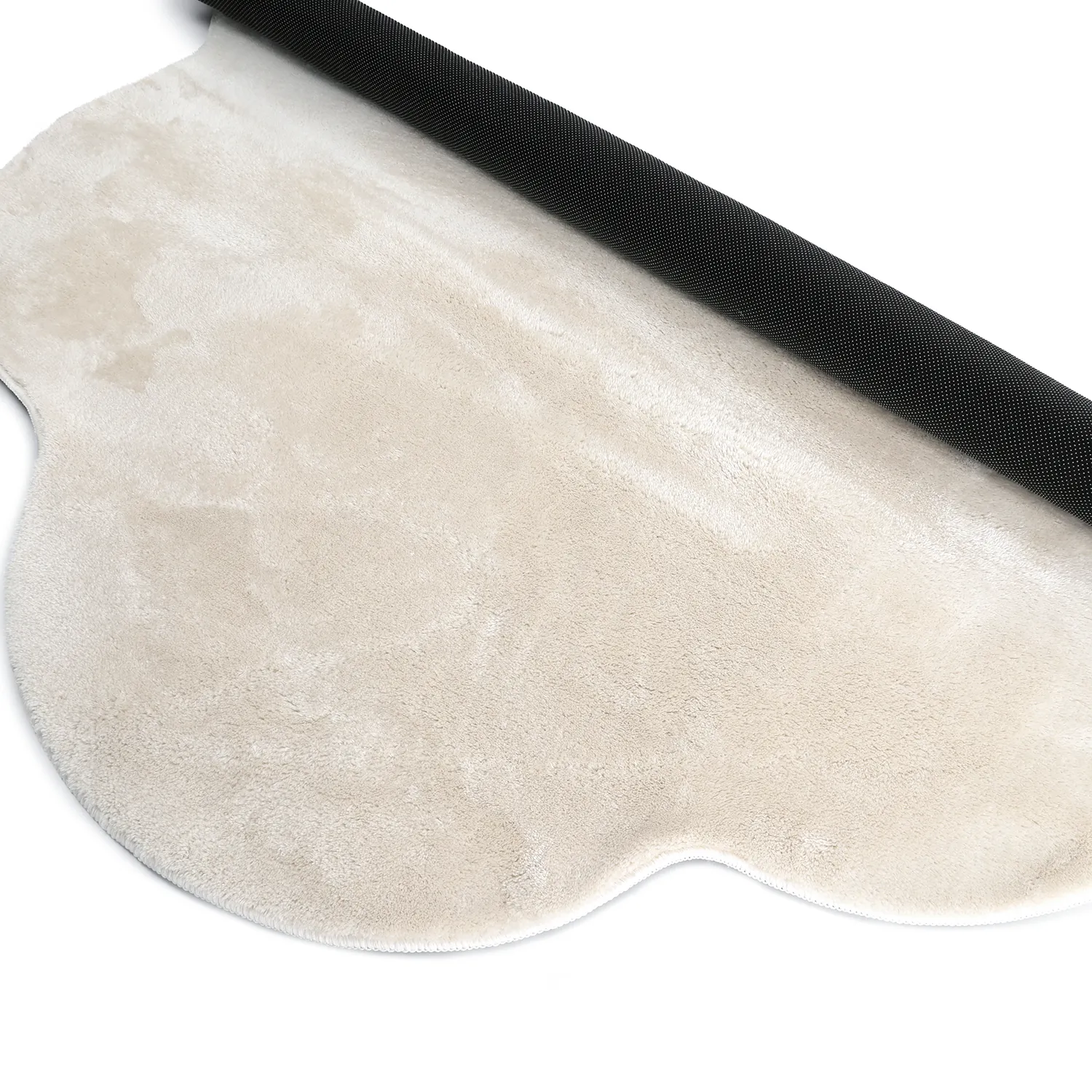 Alfombra Redonda Ondulada - Aranga Super Soft Fur (beige)