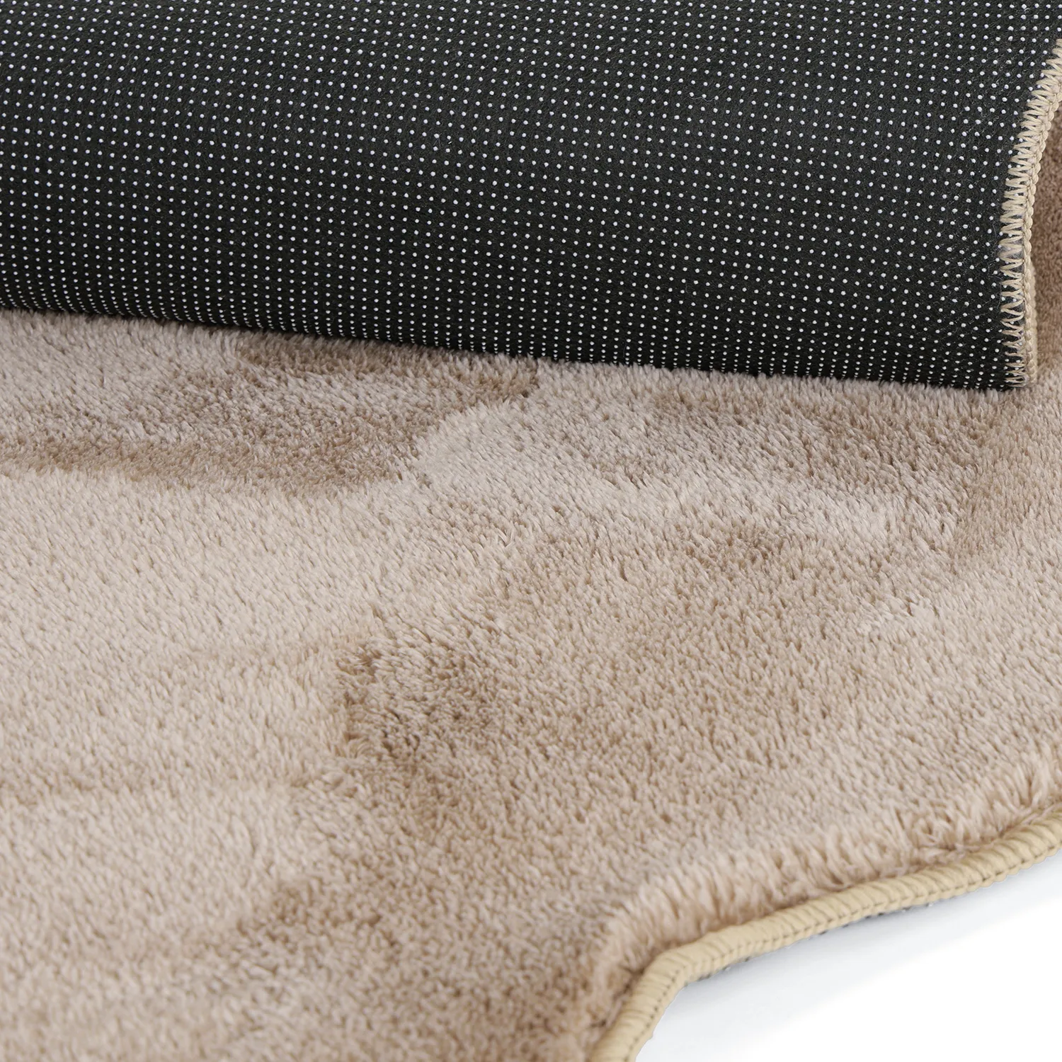 Alfombra Redonda Ondulada - Aranga Super Soft Fur (marrón)