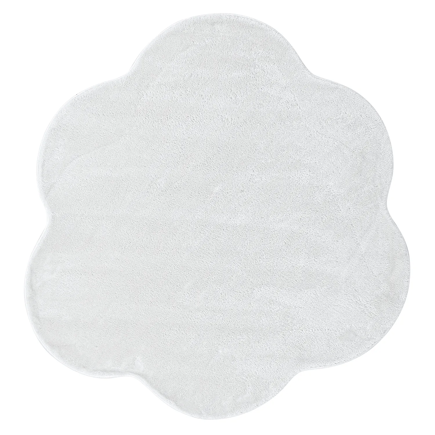 Alfombra Redonda Ondulada - Aranga Super Soft Fur (blanco)