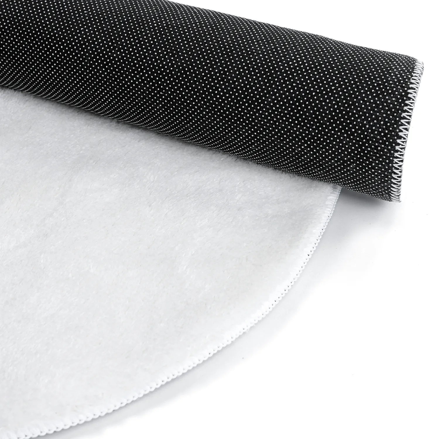 Alfombra Redonda Ondulada - Aranga Super Soft Fur (blanco)
