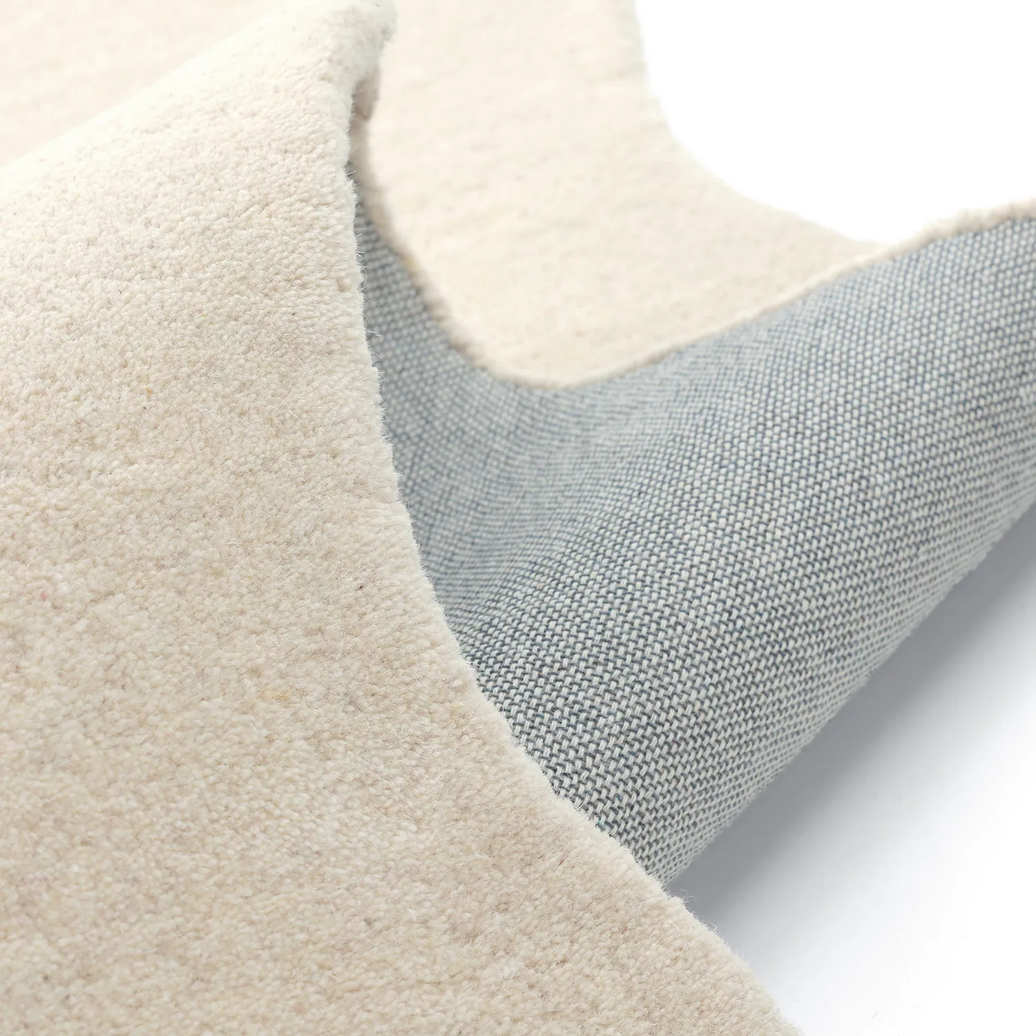 Alfombra de lana ondulada - Diu Hand Tufted Wool Premium (crema)