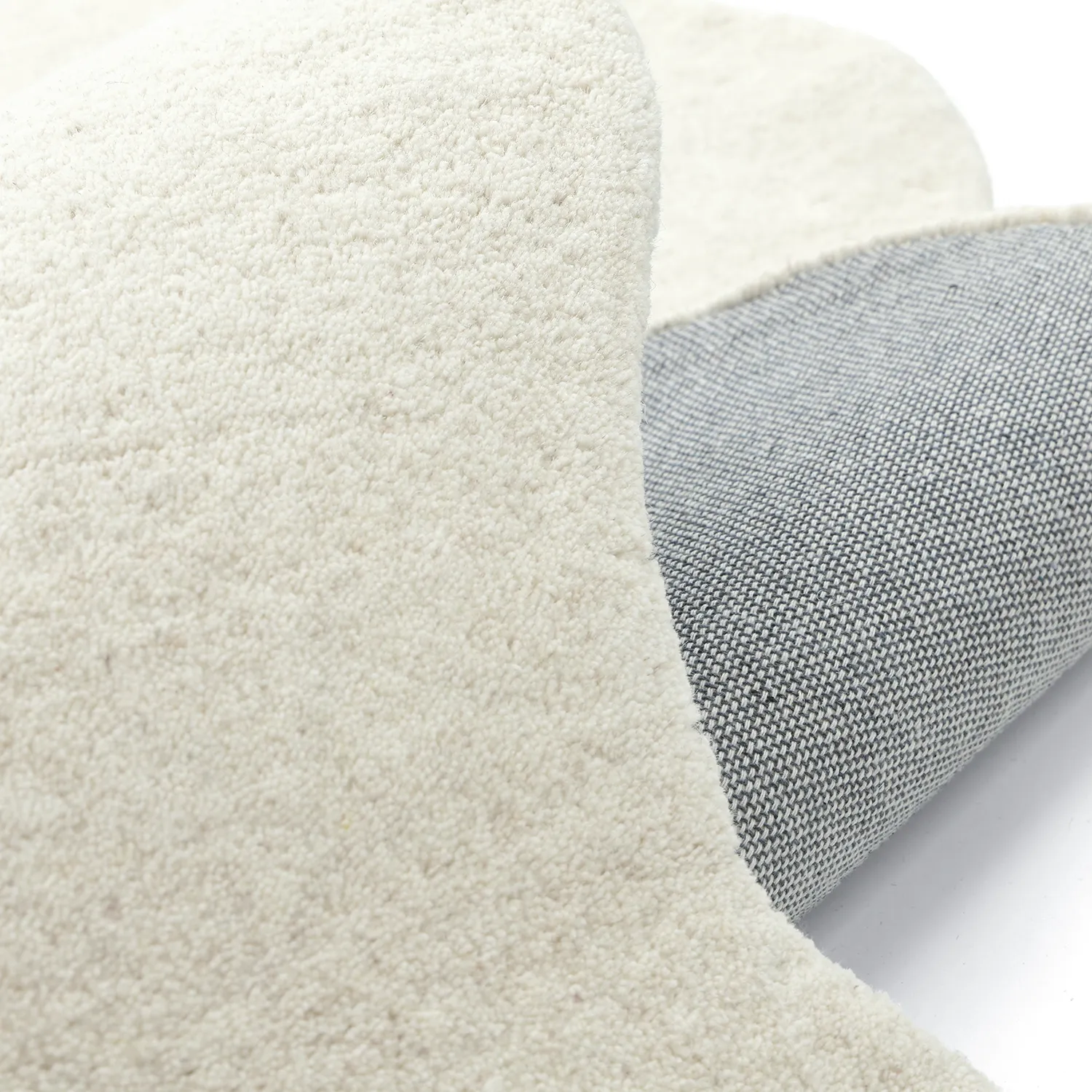 Alfombra de lana ondulada - Diu Hand Tufted Wool Premium (blanco)