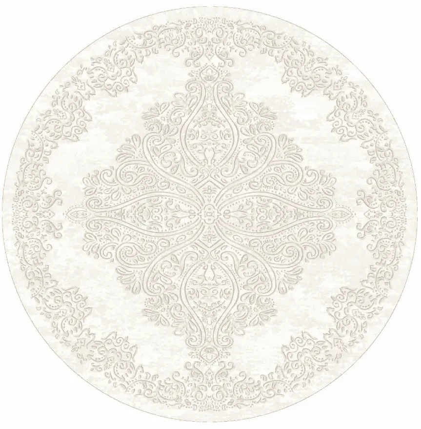 Alfombras redondeadas - Valenza (blanco)