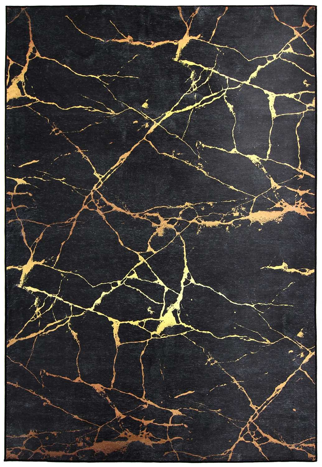 Alfombra Wilton - Vieste (negro/dorado)