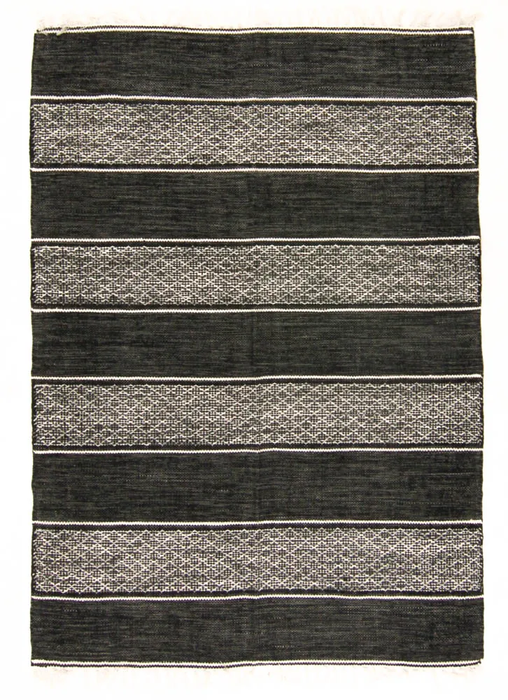 Alfombra de algodón - Visby (negro)
