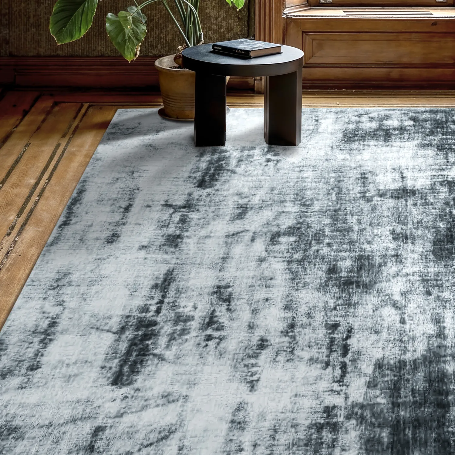 Alfombra de Viscosa - Jodhpur Special Luxury Edition (gris/azulado)