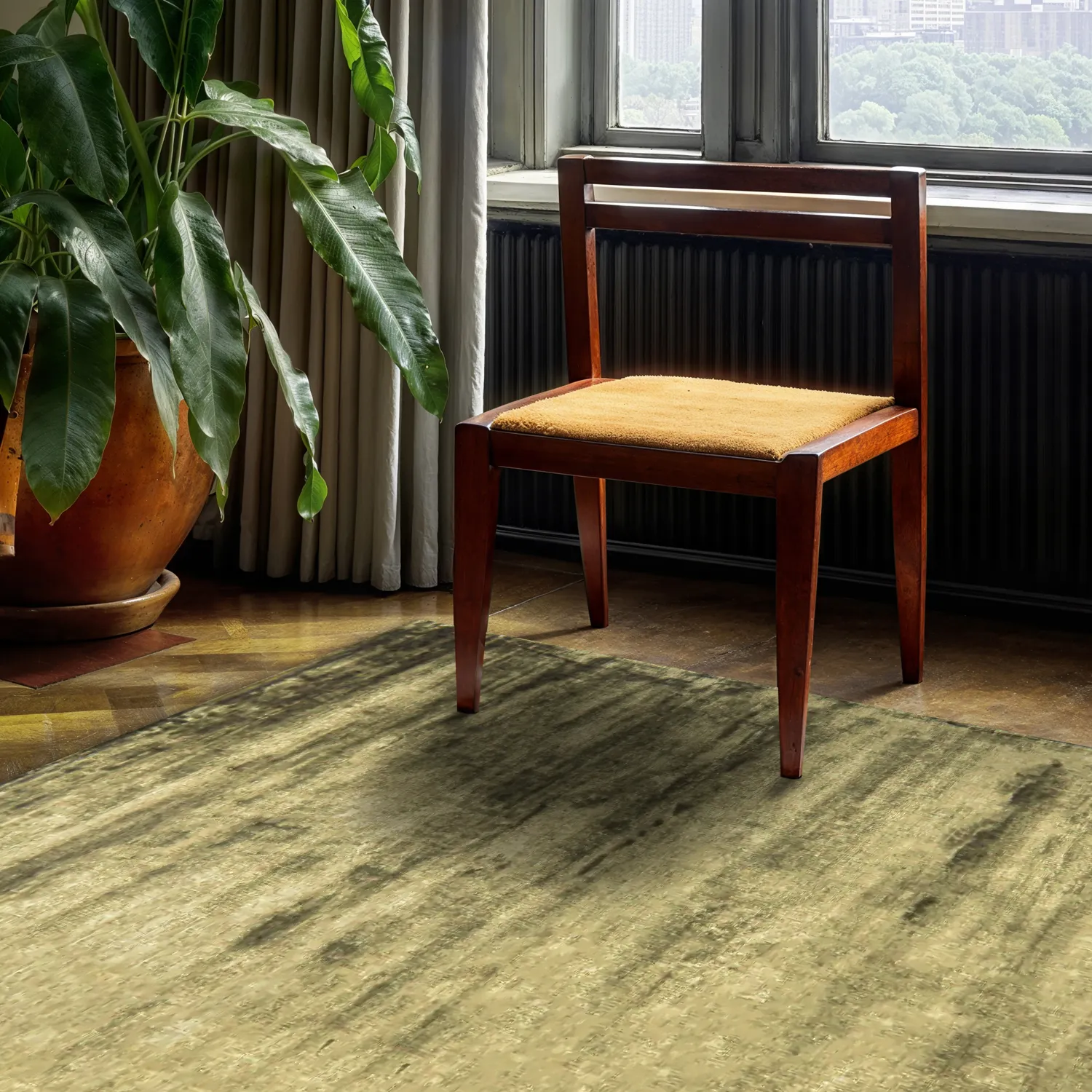 Alfombra de Viscosa - Jodhpur Special Luxury Edition (verde)