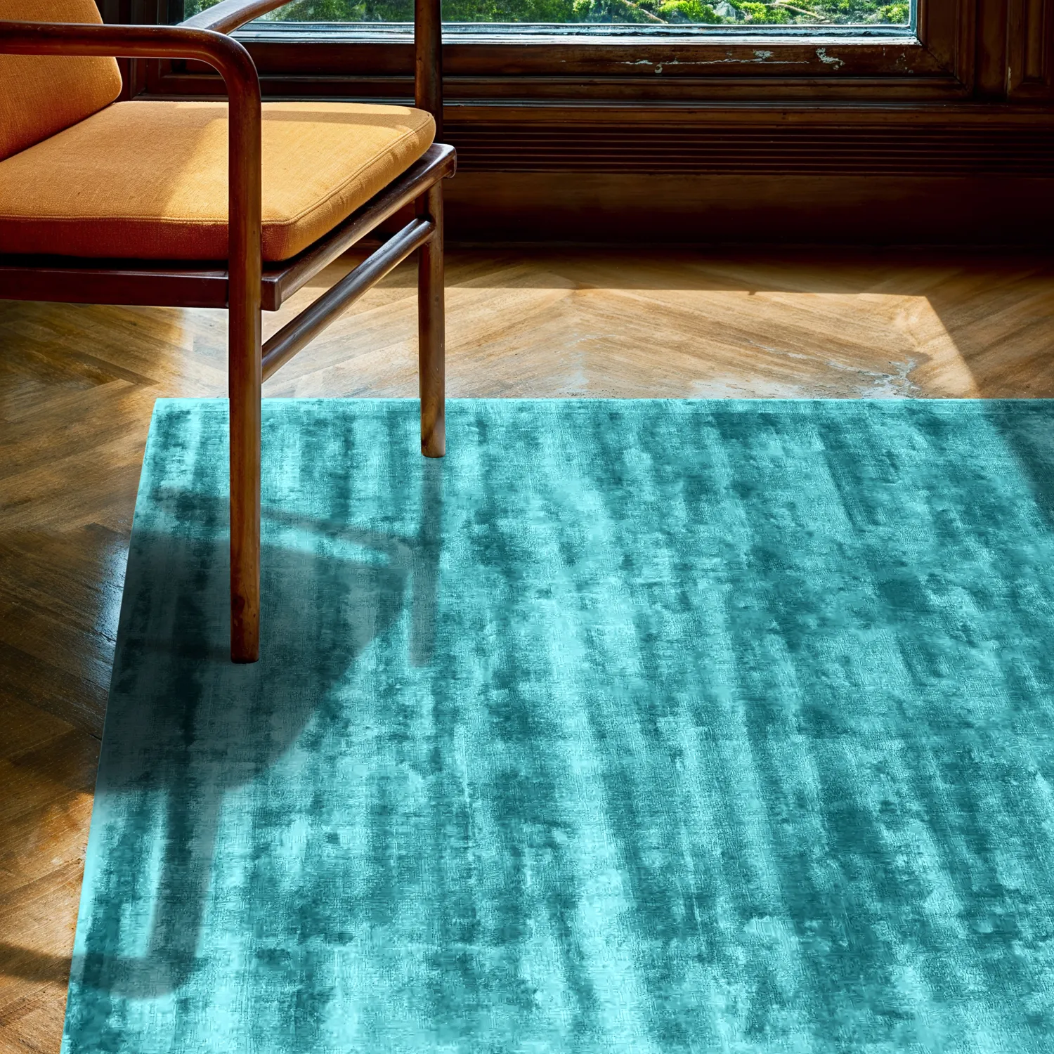 Alfombra de Viscosa - Jodhpur Special Luxury Edition (turquesa)