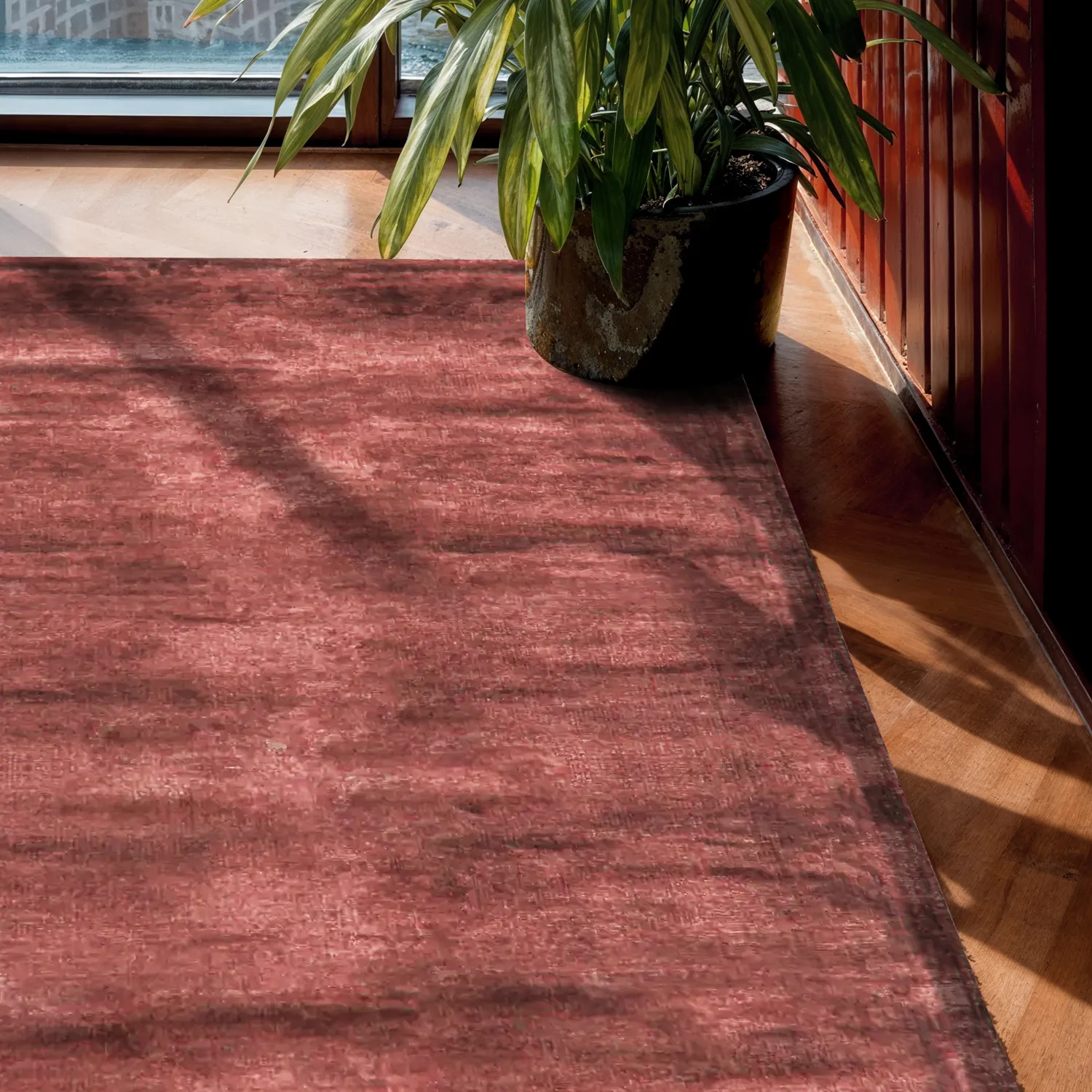 Alfombra de Viscosa - Jodhpur Special Luxury Edition (borgoña)