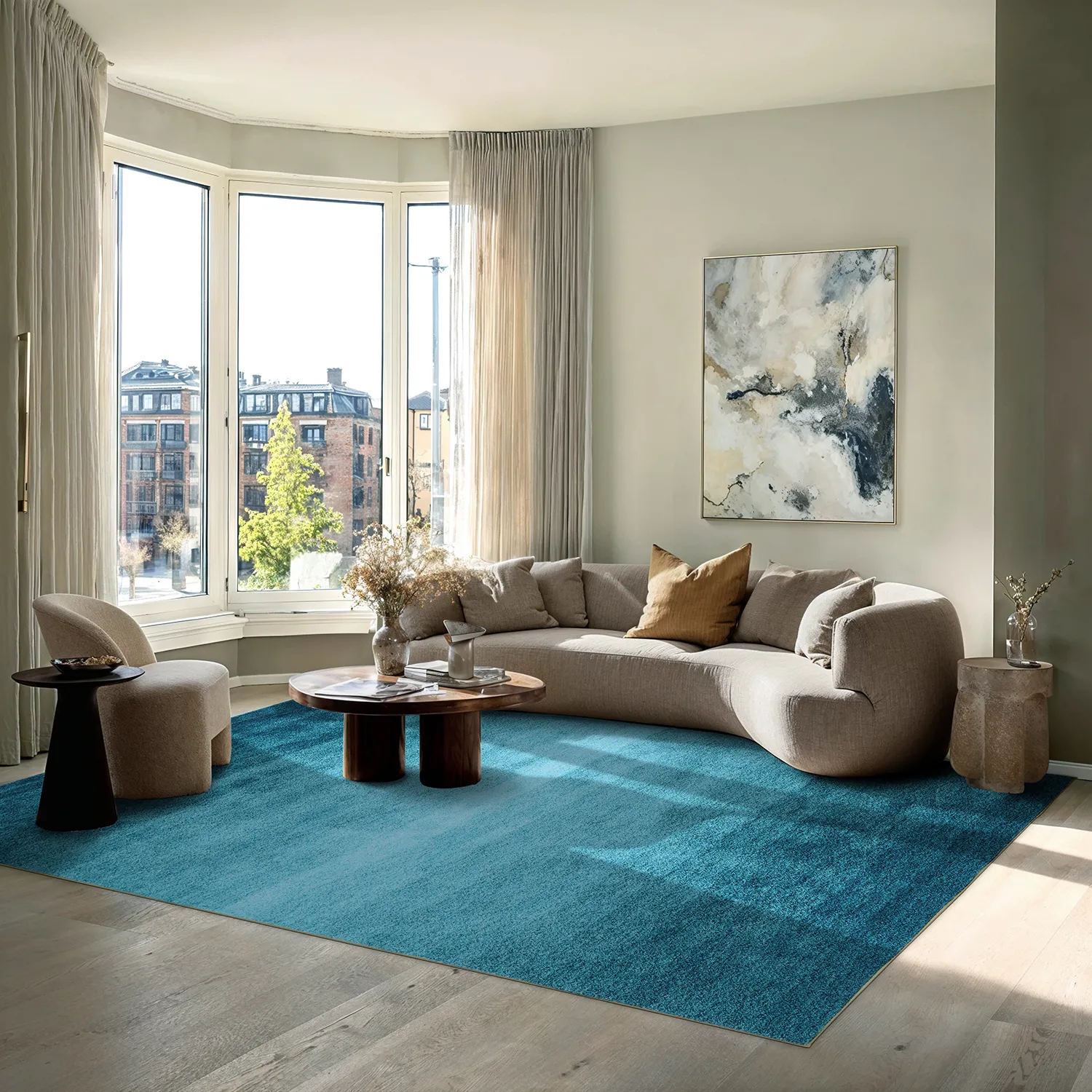 Alfombra Wilton - Bacalar (azul claro)