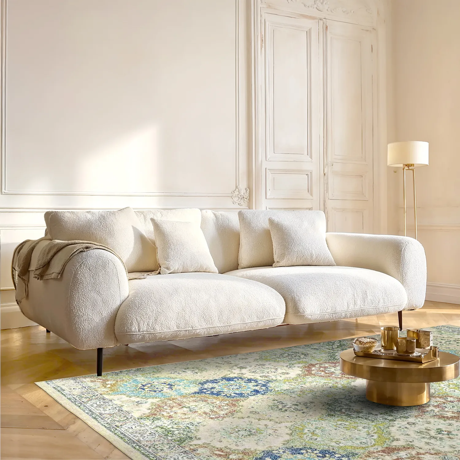 Alfombra Wilton - Bohemia (verde/multicolor)