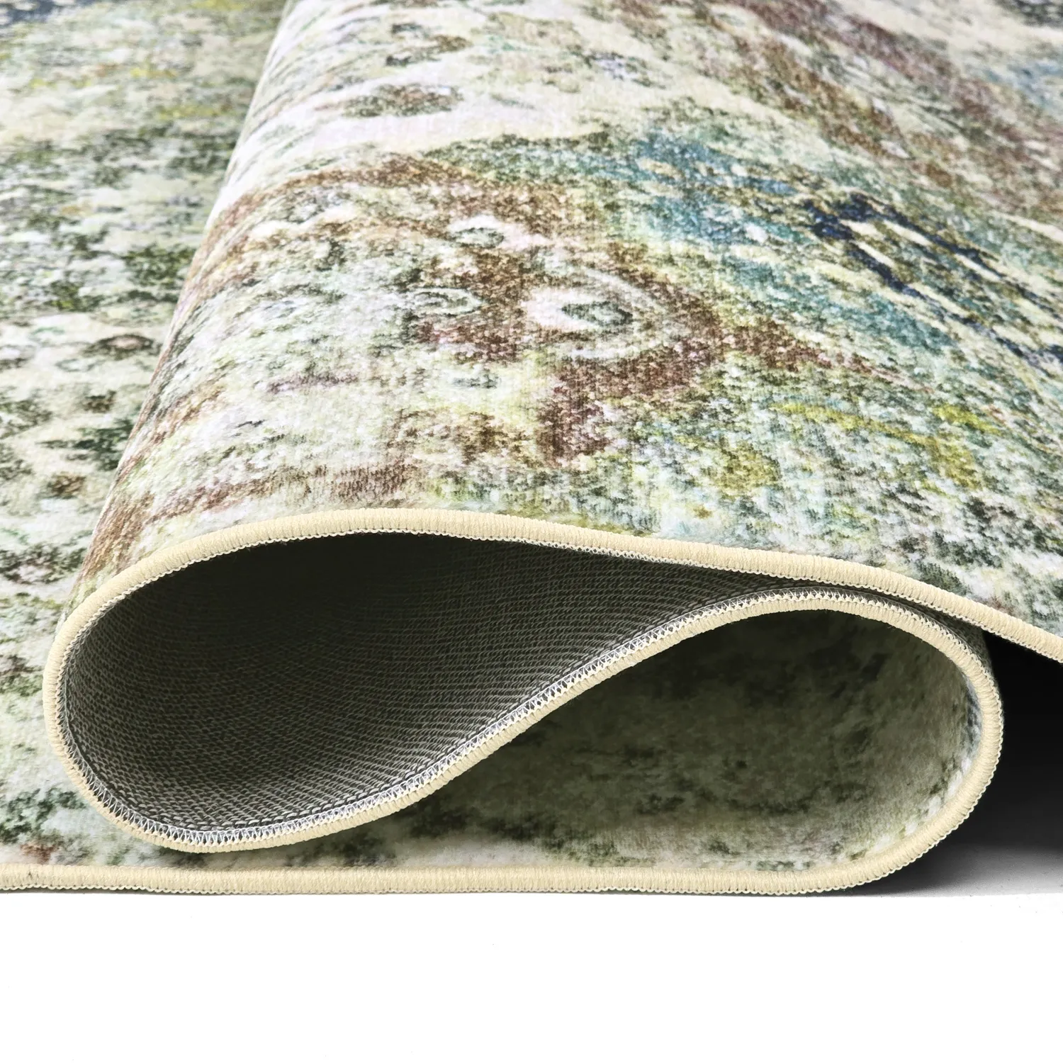 Alfombra Wilton - Bohemia (verde/multicolor)