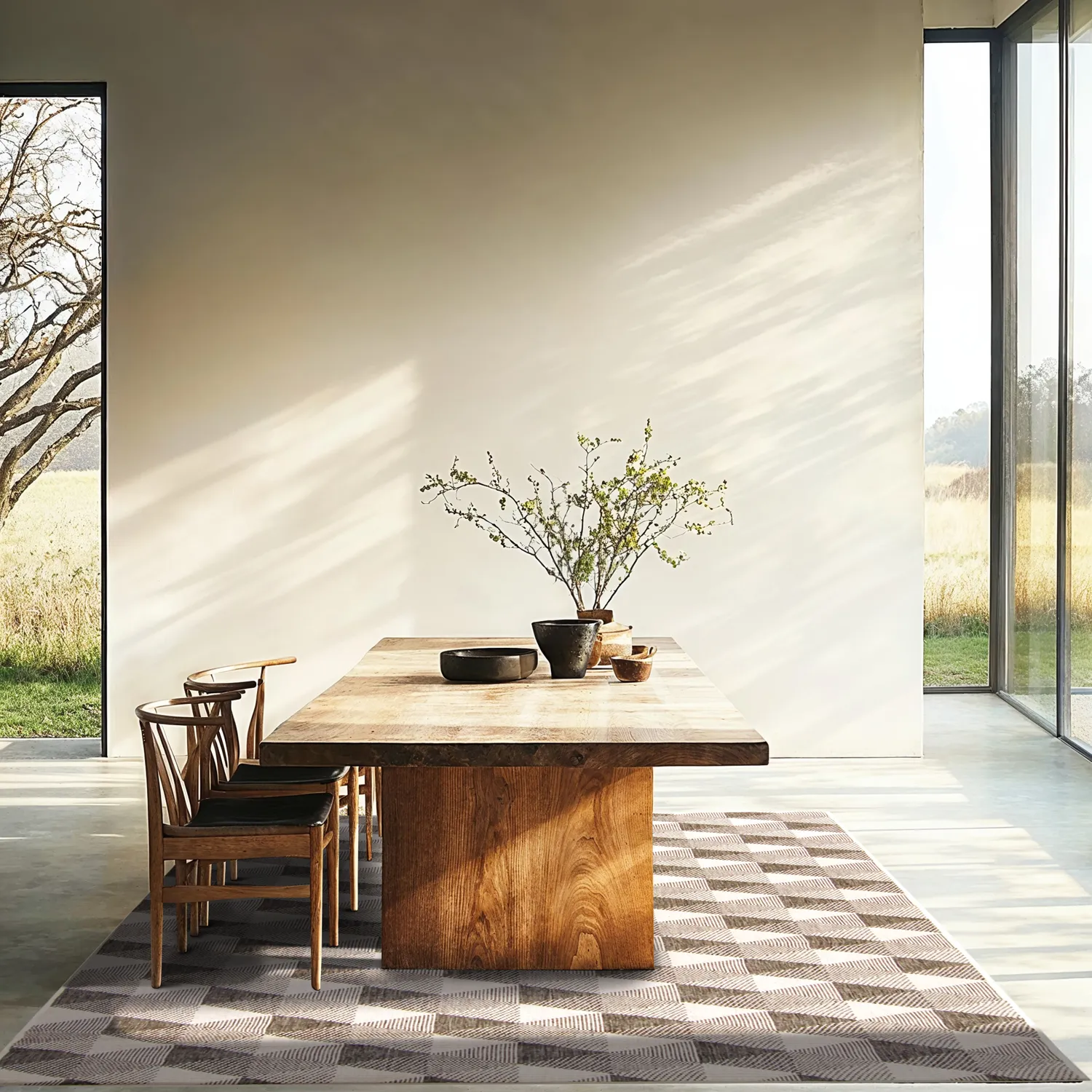 Alfombras de Interior/Exterior - Brussels Pattern (gris)