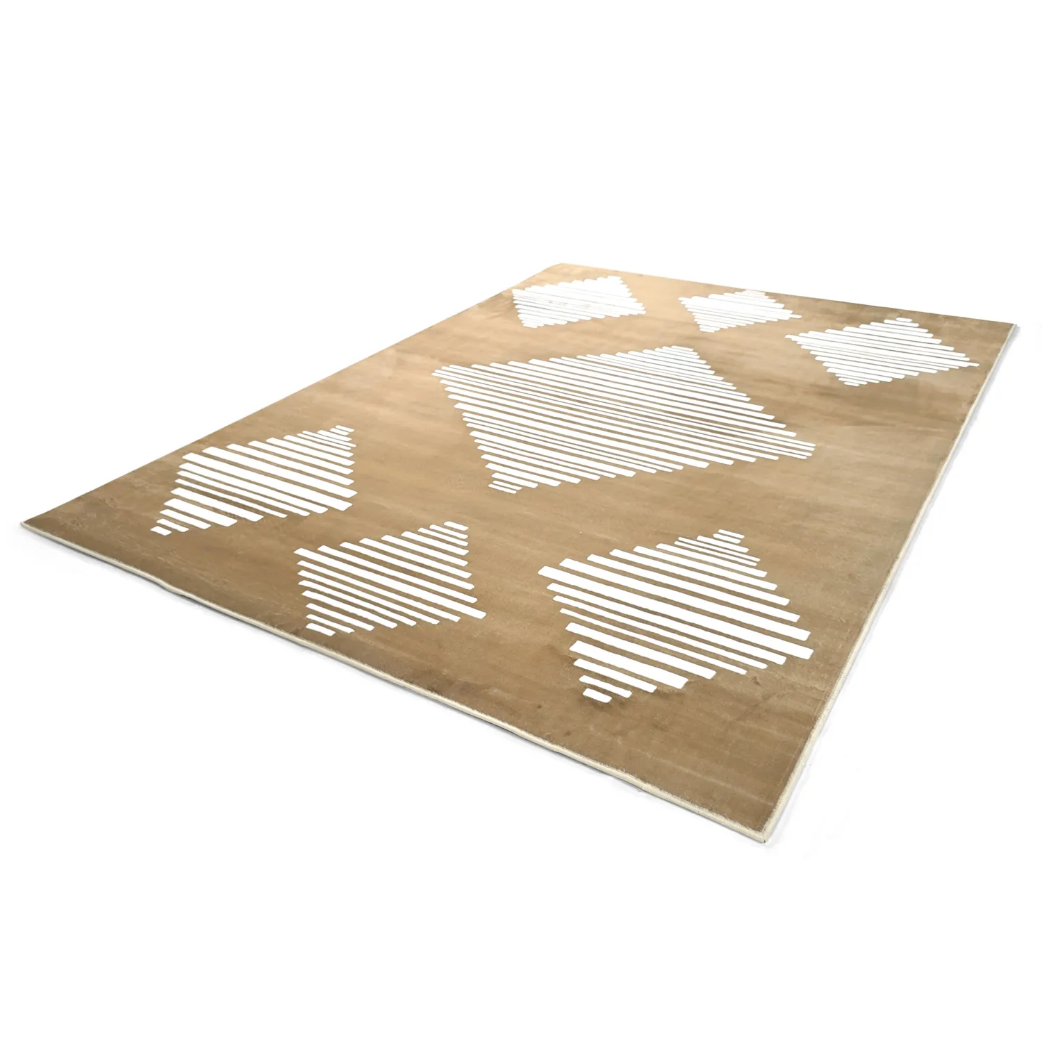 Alfombra Wilton - Carmen (marrón/blanco)