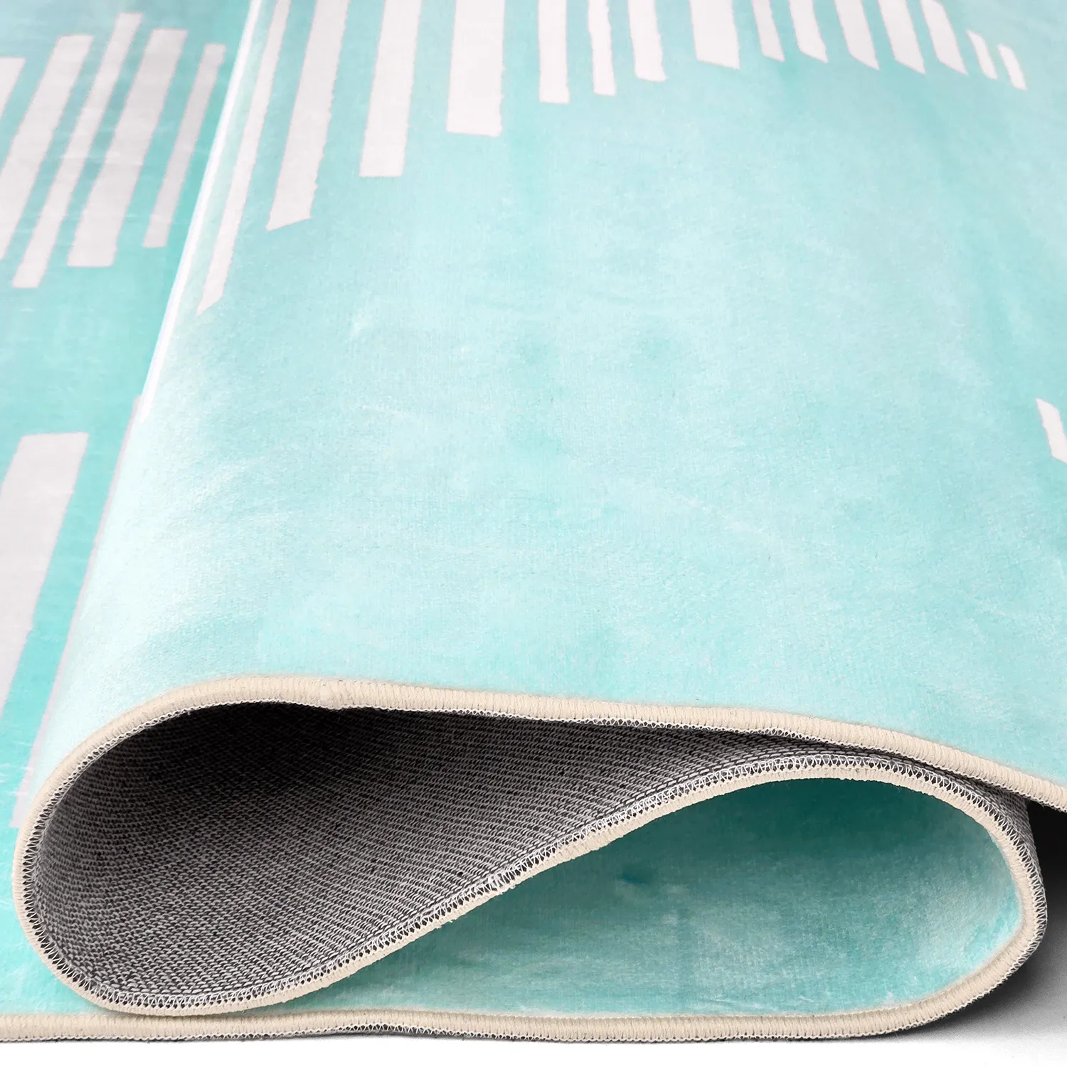 Alfombra Wilton - Carmen (azul claro/blanco)