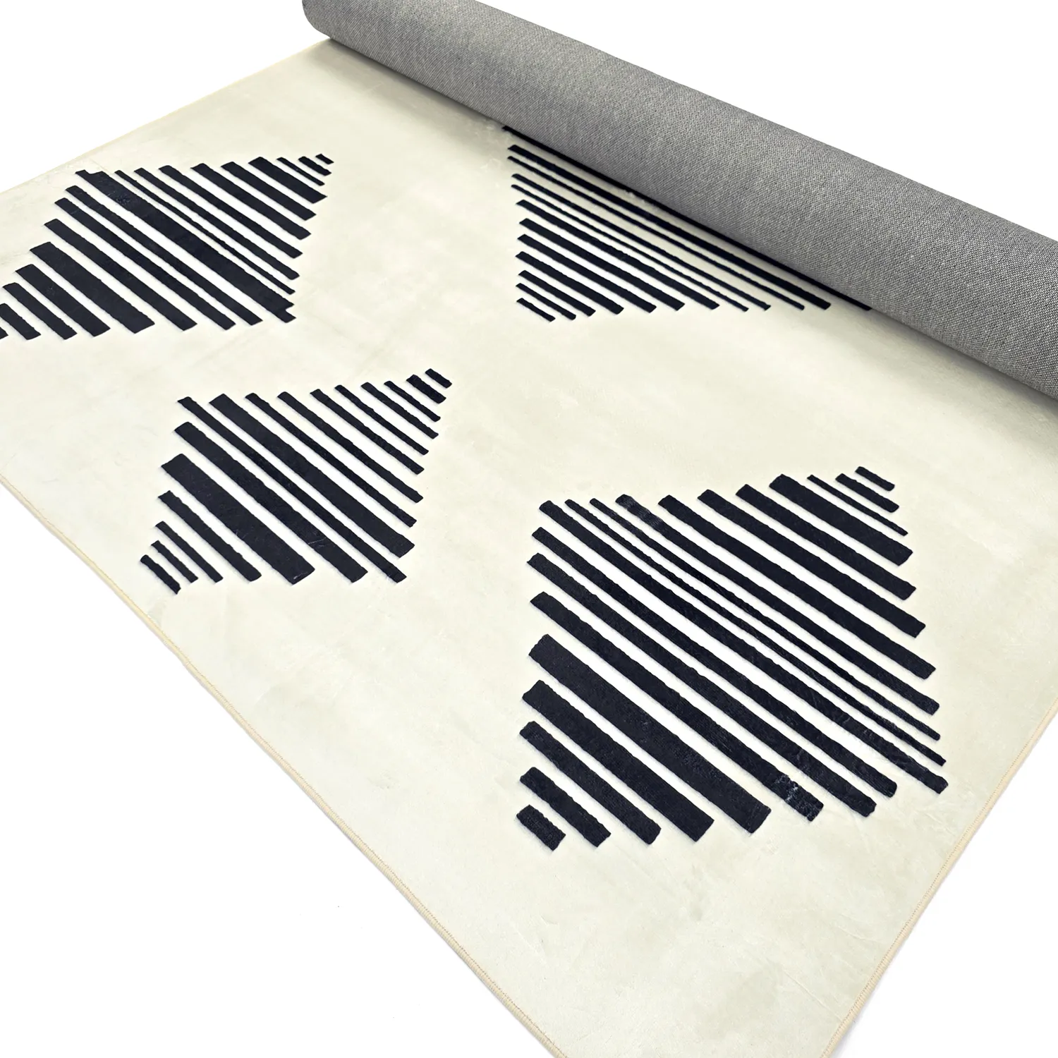 Alfombra Wilton - Carmen (crema/negro)