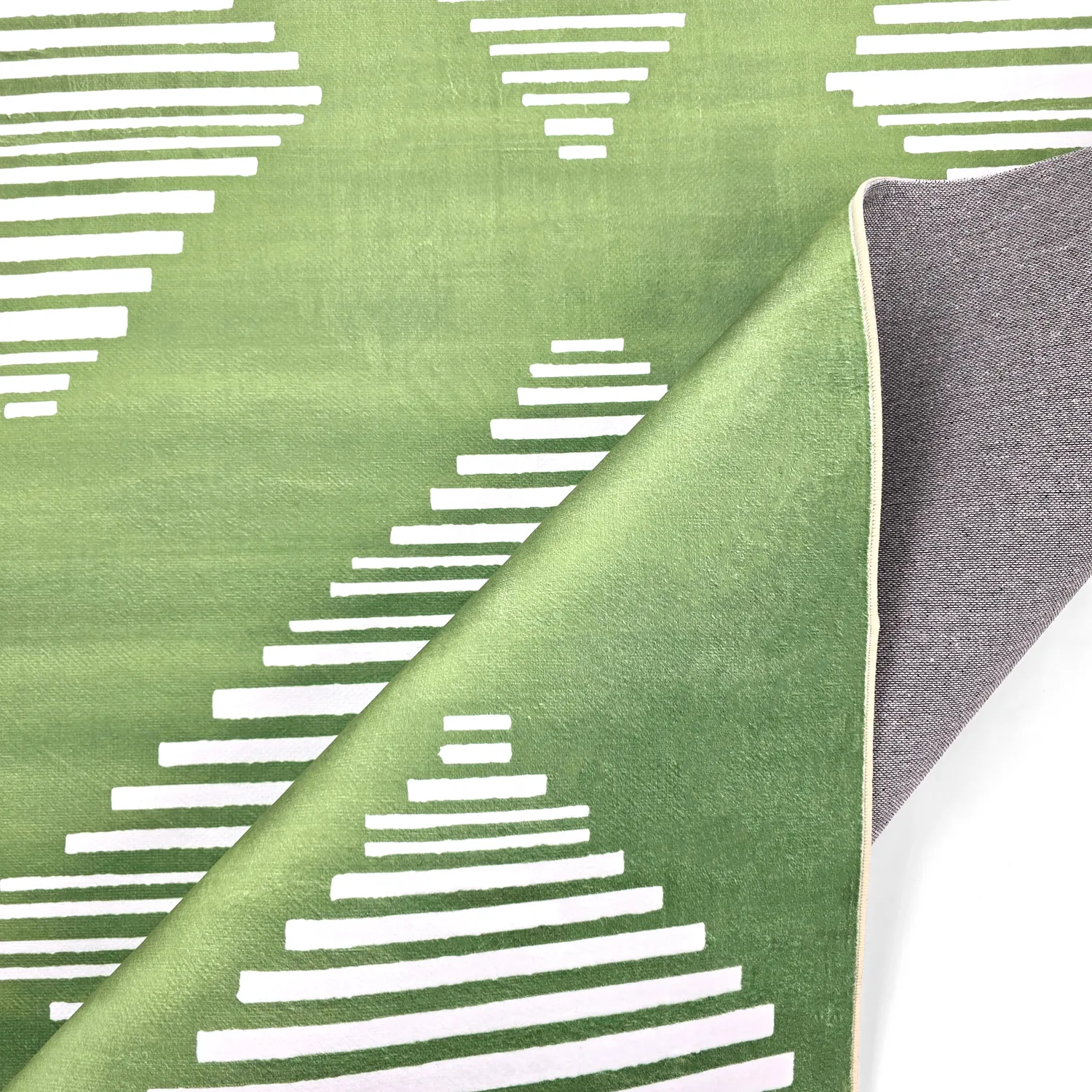 Alfombra Wilton - Carmen (verde/blanco)