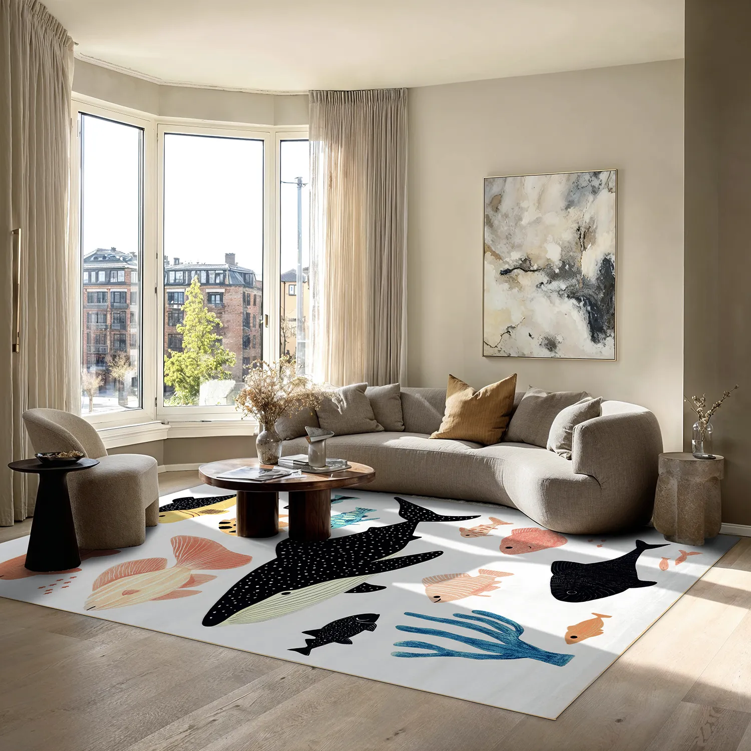 Alfombra Wilton - Colmar (beige/multicolor)