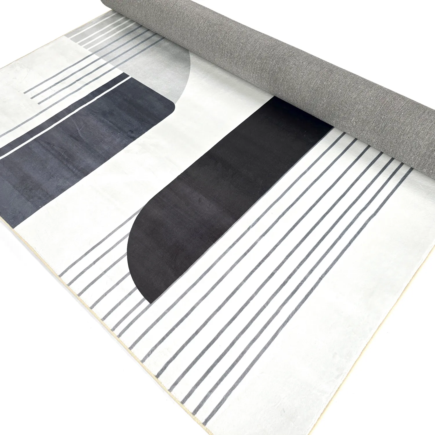Alfombra Wilton - Delft (blanco/gris/negro)
