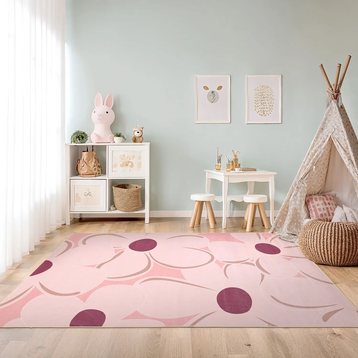 Alfombra Wilton - Honfleur (rosa/multicolor)