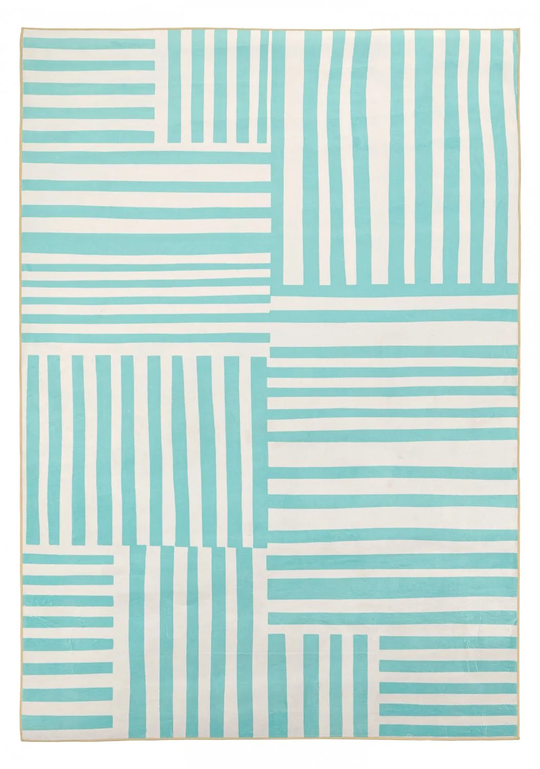 Alfombra Wilton - Joma (turquesa/blanco)