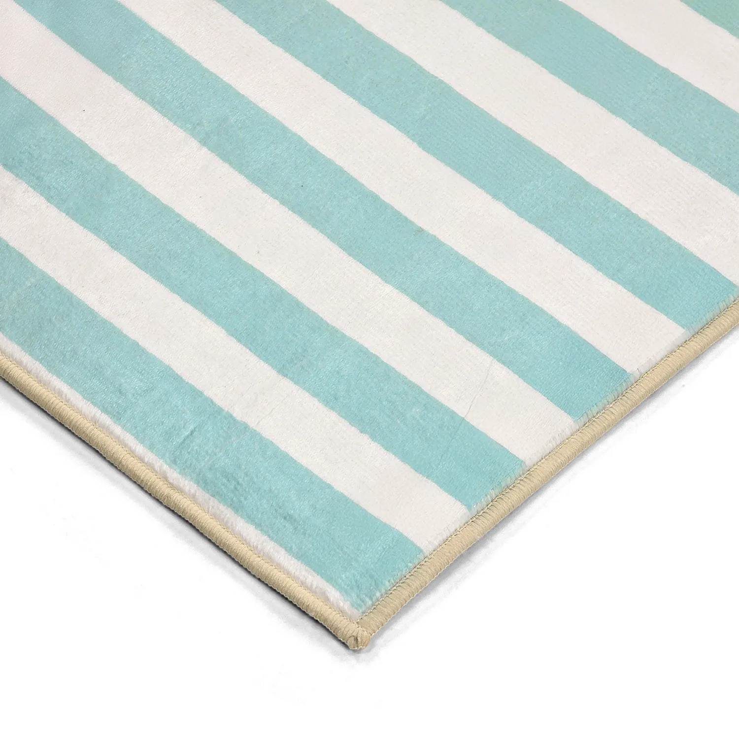 Alfombra Wilton - Joma (turquesa/blanco)