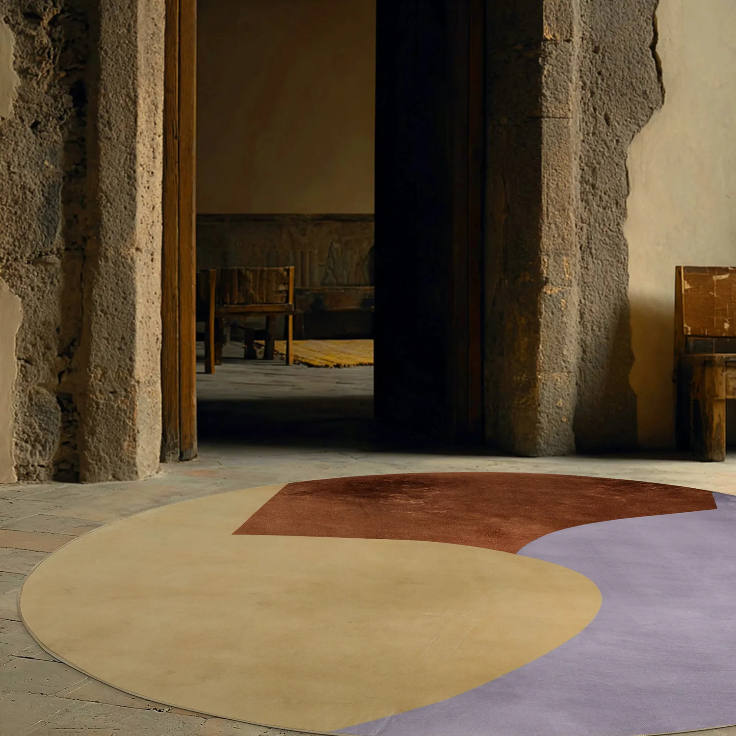 Alfombras redondeadas - Lazio (champán)