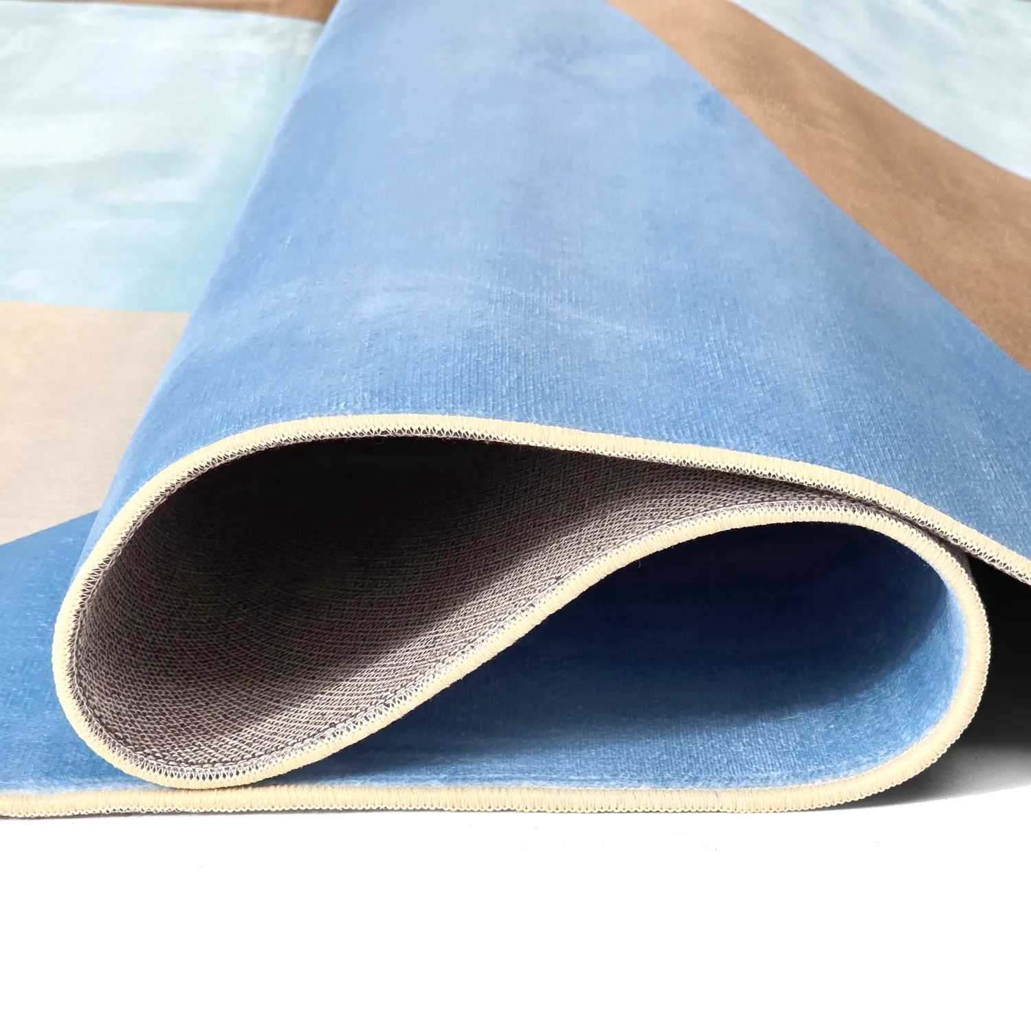 Alfombra Wilton - Leiden (azul/marrón)