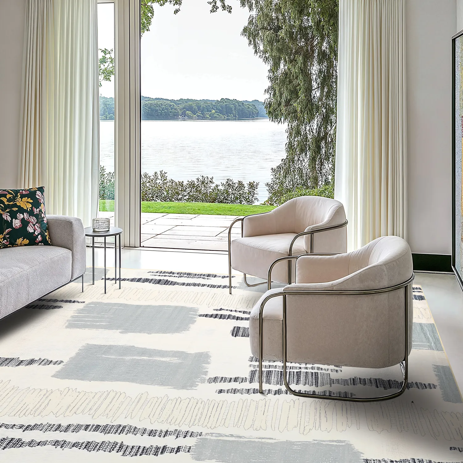 Alfombra Wilton - Lucerne (gris/multicolor)